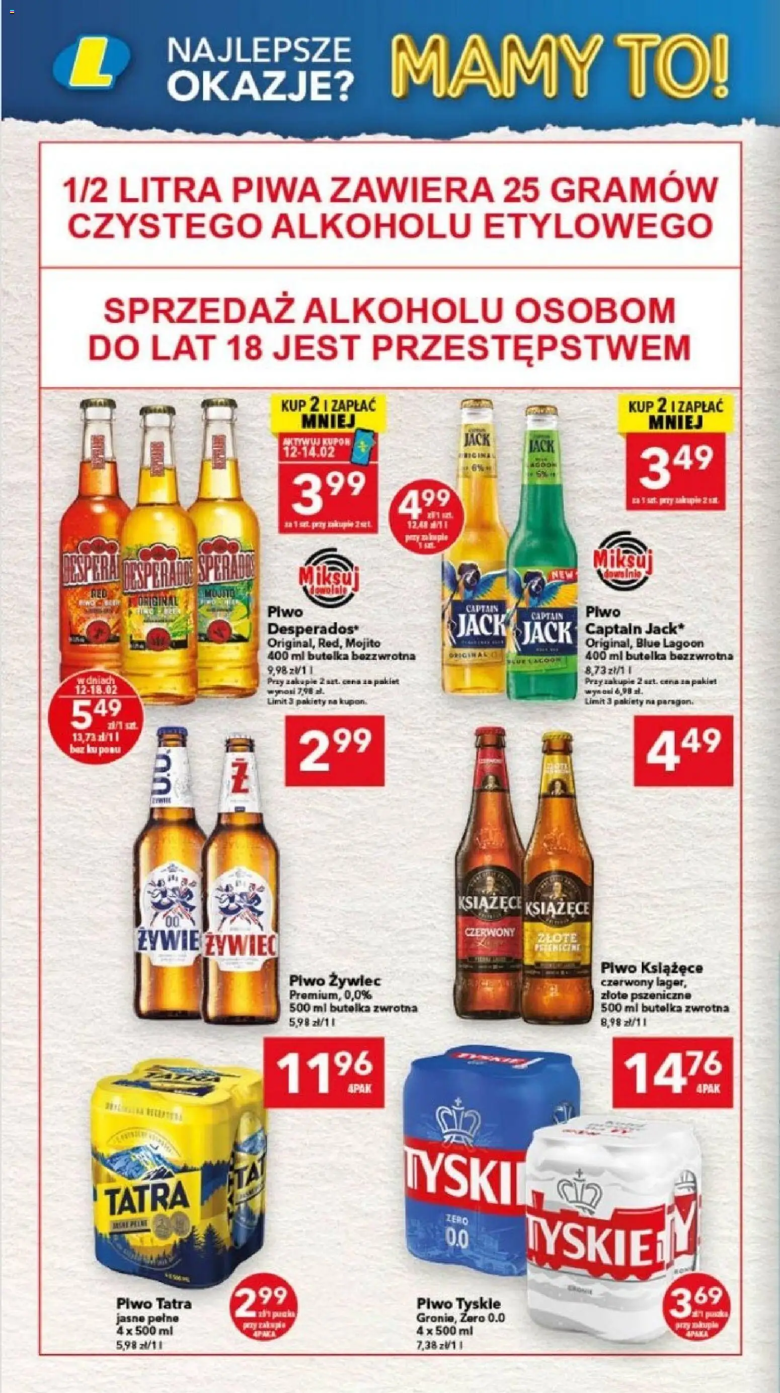 Lewiatan gazetka - Szczecin od 12.02.2026 | Strona: 14 | Produkty: Piwo