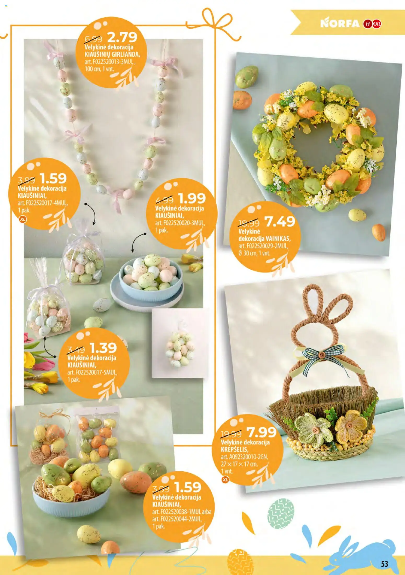 NORFA akcijos nuo 24.03.2026 | Puslapis: 53 | Prekių: Kiaušiniai