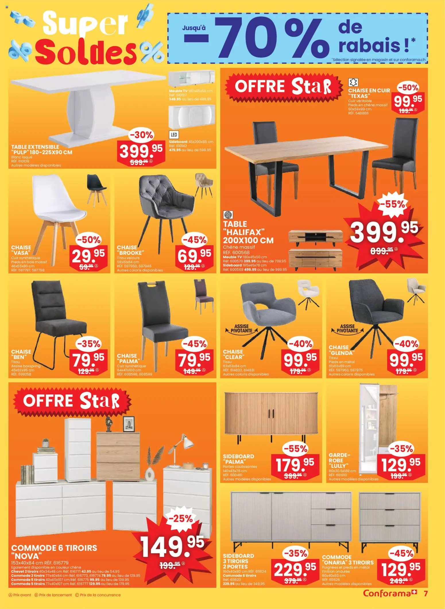 Conforama Aktionen FR – gültig ab 31.12.2025 | Seite: 7 | Produkte: TV, Sideboard