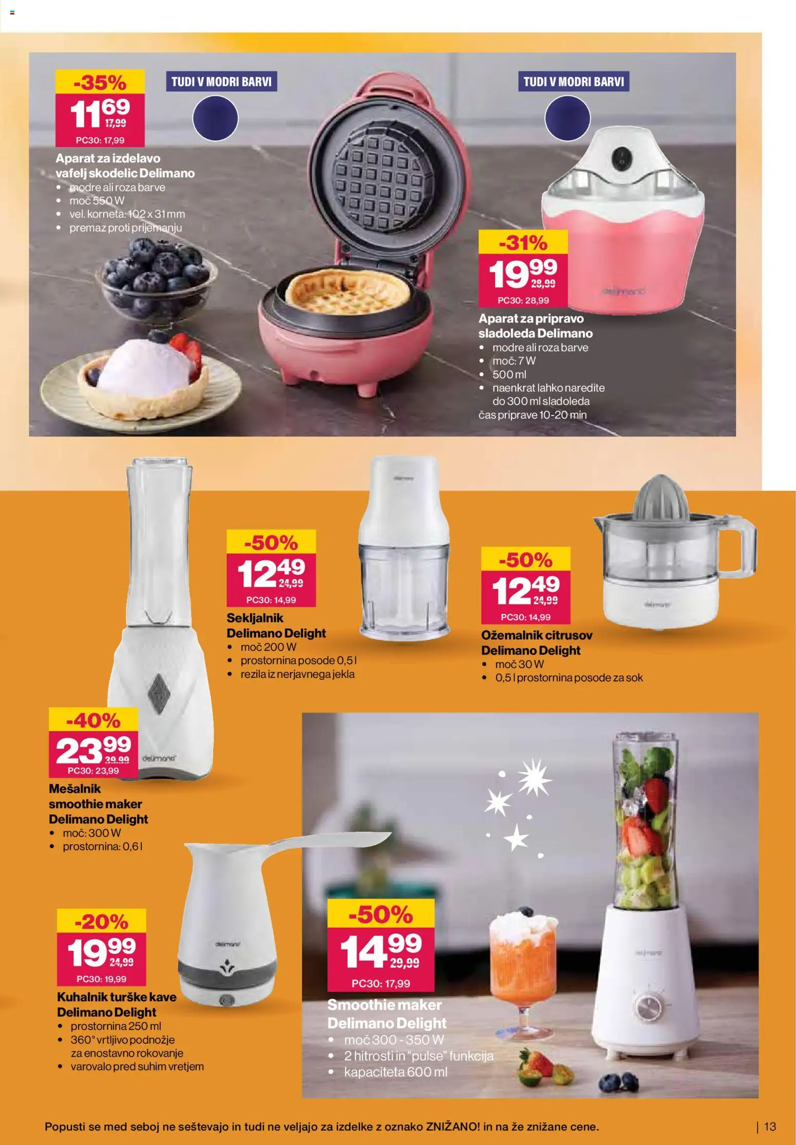 Novi Mercator katalog ponudbe – veljaven od 05.11.2025 | Stran: 13 | Izdelki: Mesalnik, Kuhalnik, Sok