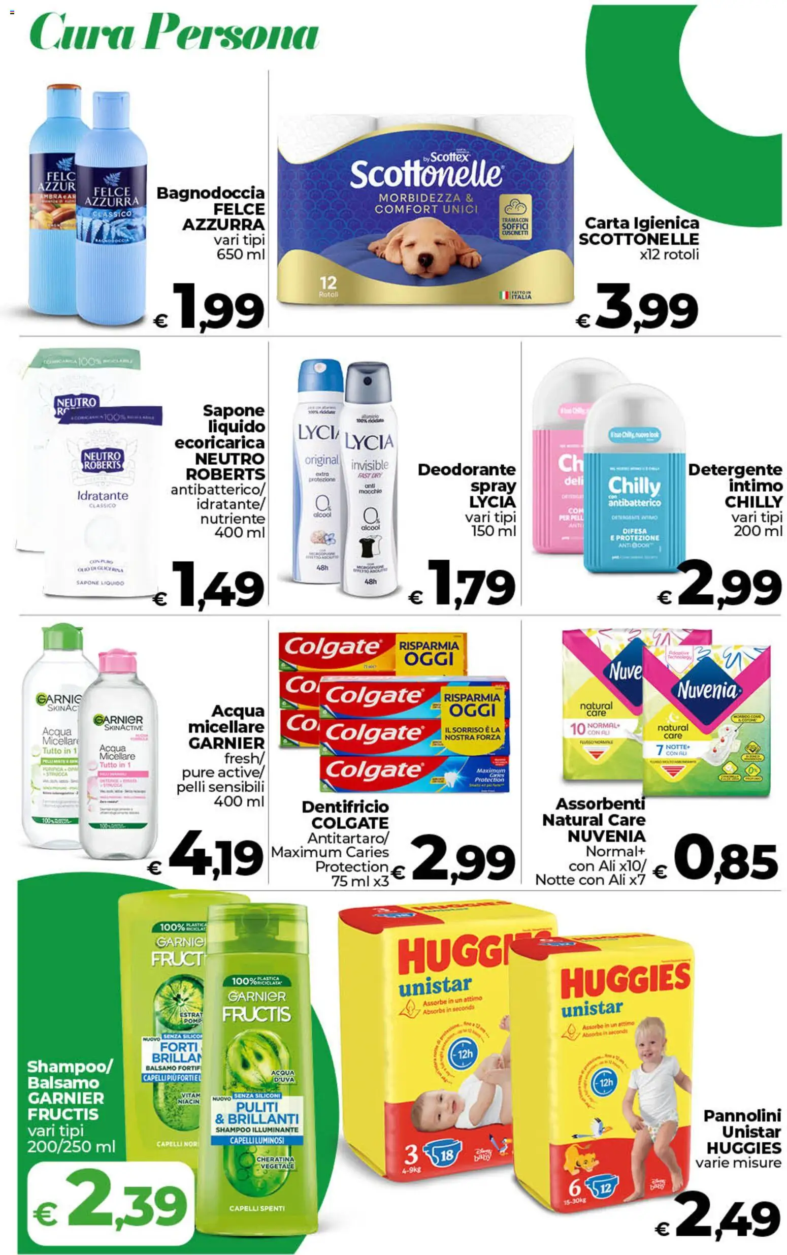 Volantino COOP del 26.03.2026 | Pagina: 21 | Prodotti: Acqua micellare, Carta igienica, Sapone, Olio