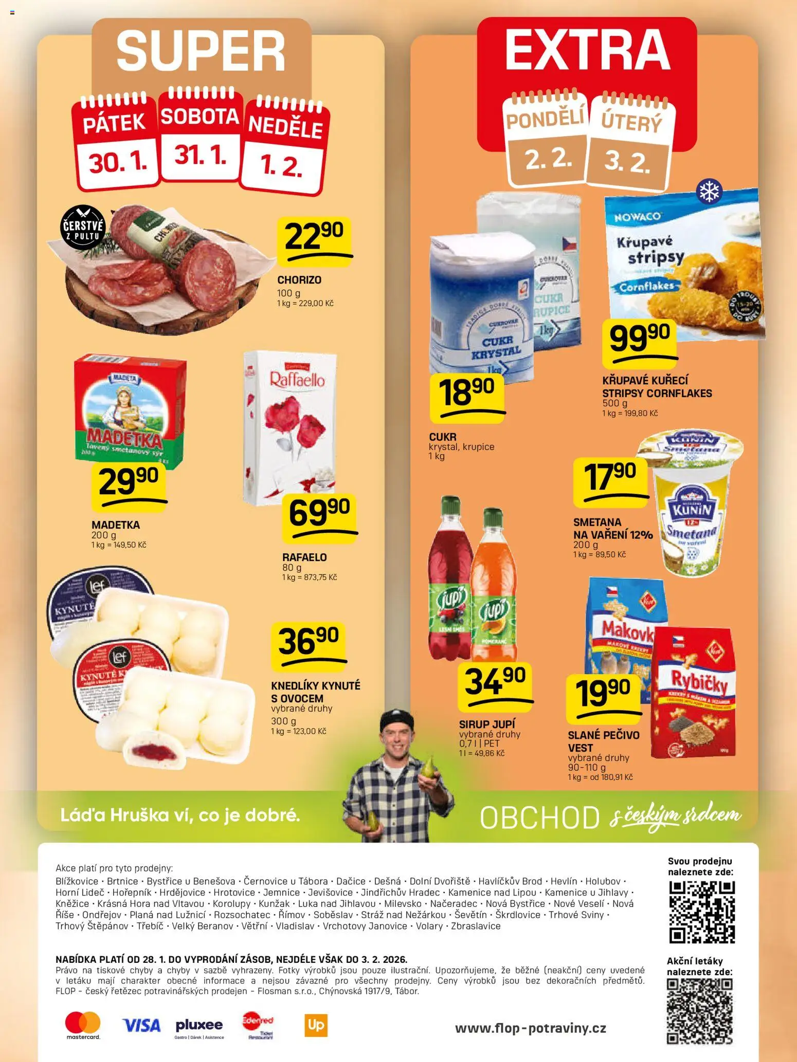 Flop leták od 28.01.2026 | Strana: 12 | Produkty: Cornflakes, Krupice, Sirup, Pečivo