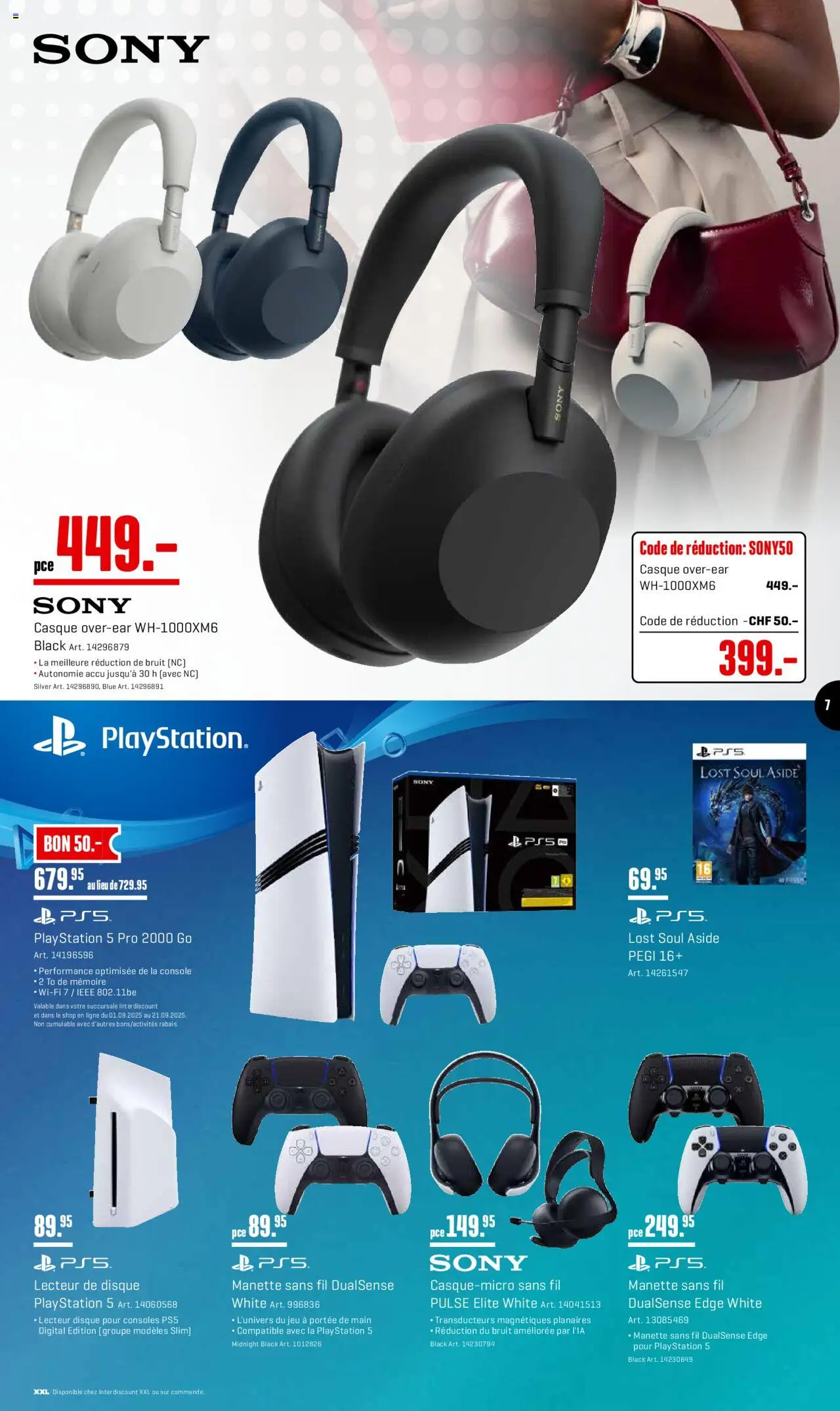 Interdiscount Aktionen Brand Love FR – gültig ab 08.09.2025 | Seite: 7 | Produkte: Sony