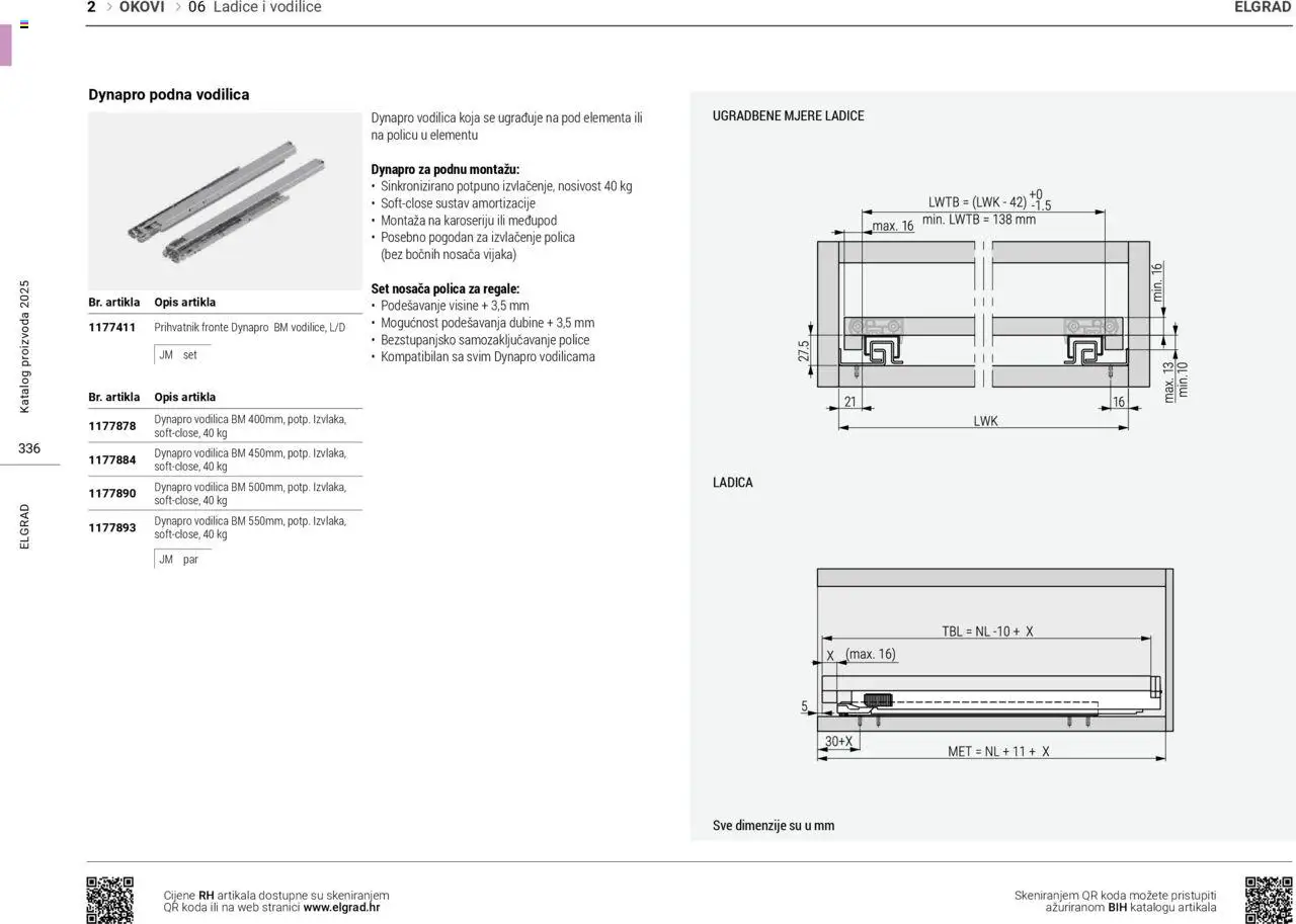Elgrad katalog | vrijedi od 06.10.2025 | Stranica: 336 | Proizvodi: Polica, Ladice
