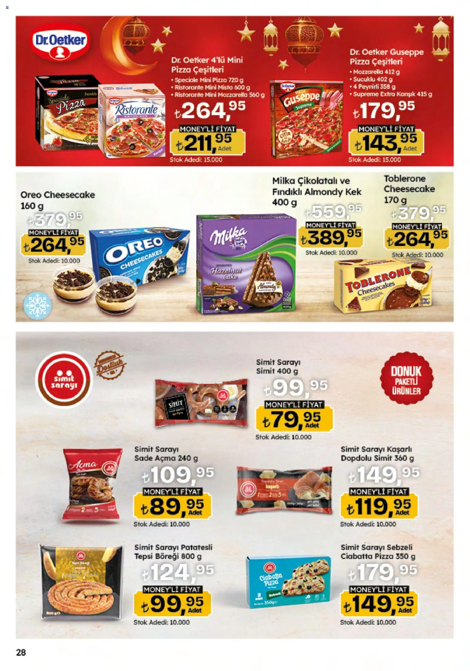 Migros Katalog - Migroskop - 12.02.2026 tarihinden itibaren geçerlidir | Sayfa: 28 | Ürünler: Pizza, Simit, Tepsi