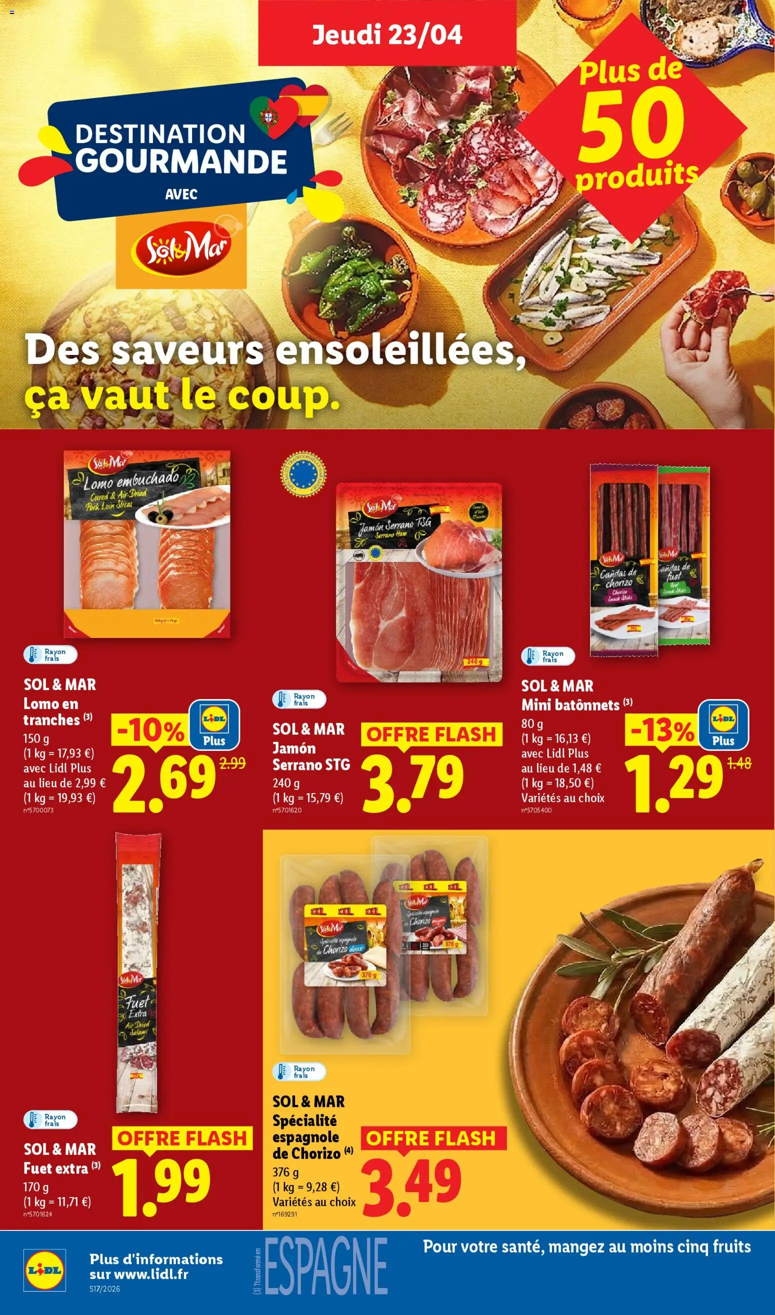 {H1} | Page: 16 | Produits: Chorizo, Sel, Chemise, Salami