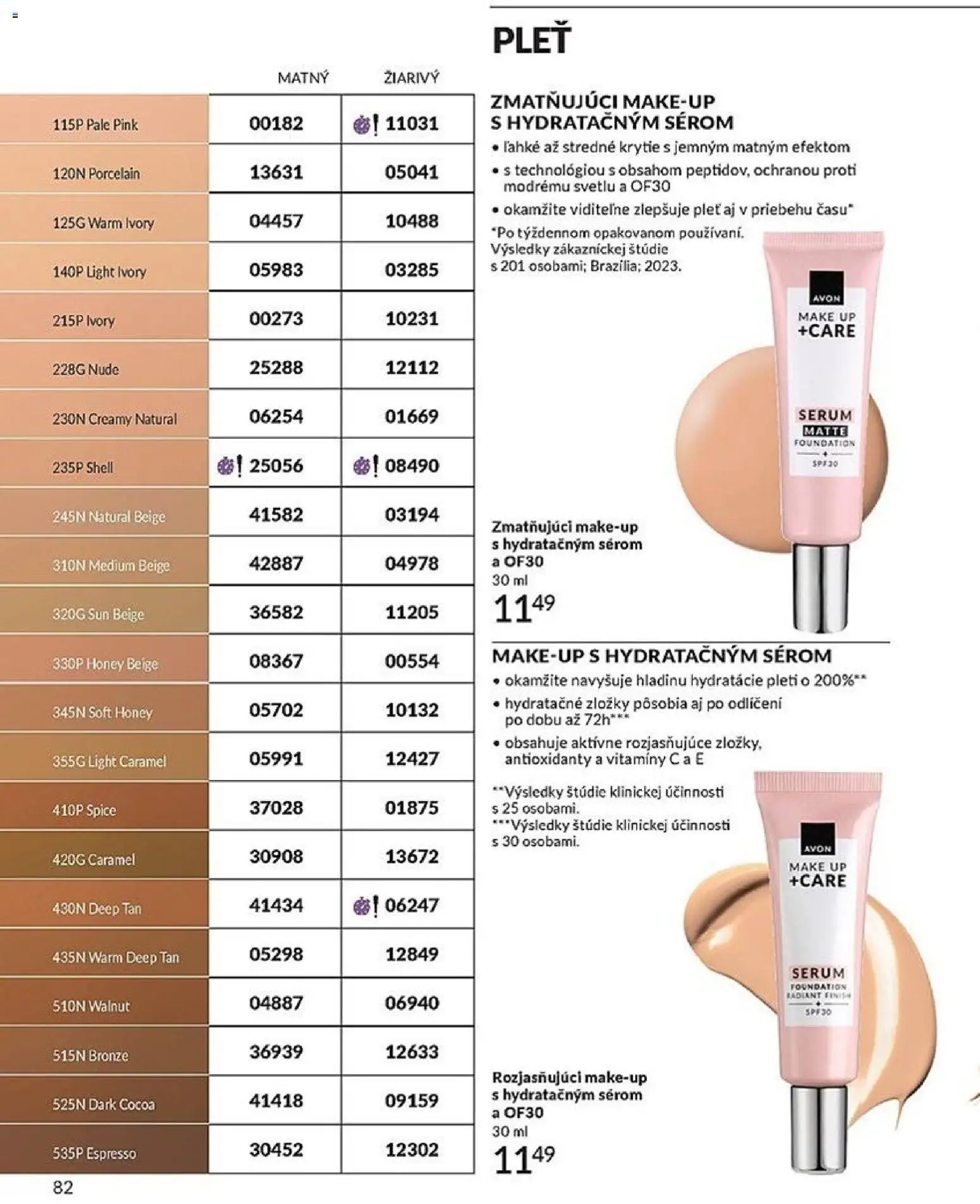 Nové Avon akcie – leták je platný od 01.12.2025 | Strana: 82 | Produkty: Make up