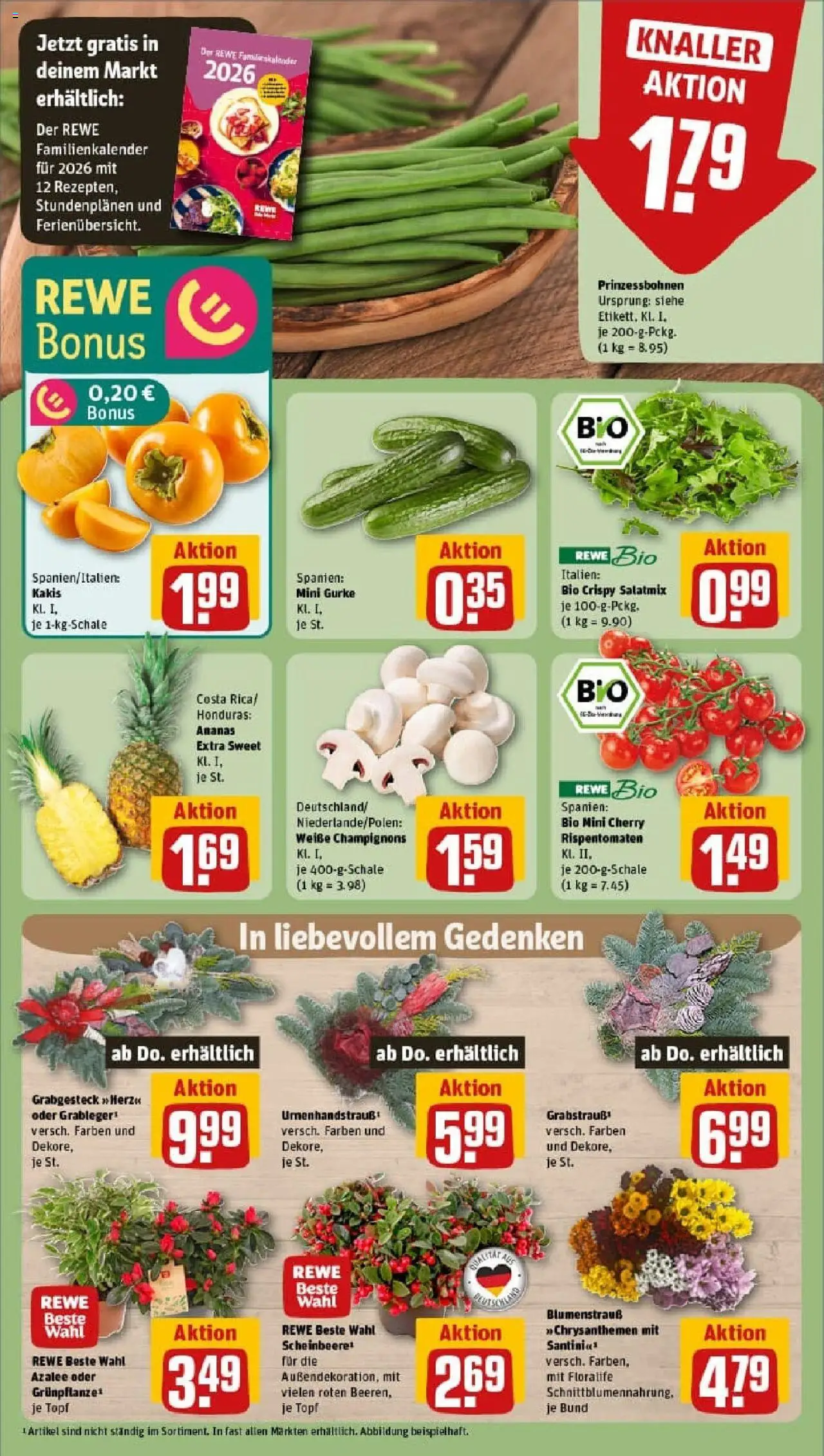 Rewe prospekt Werther	 – gültig ab 19.10.2025 | Seite: 9 | Produkte: Ananas, Champignons