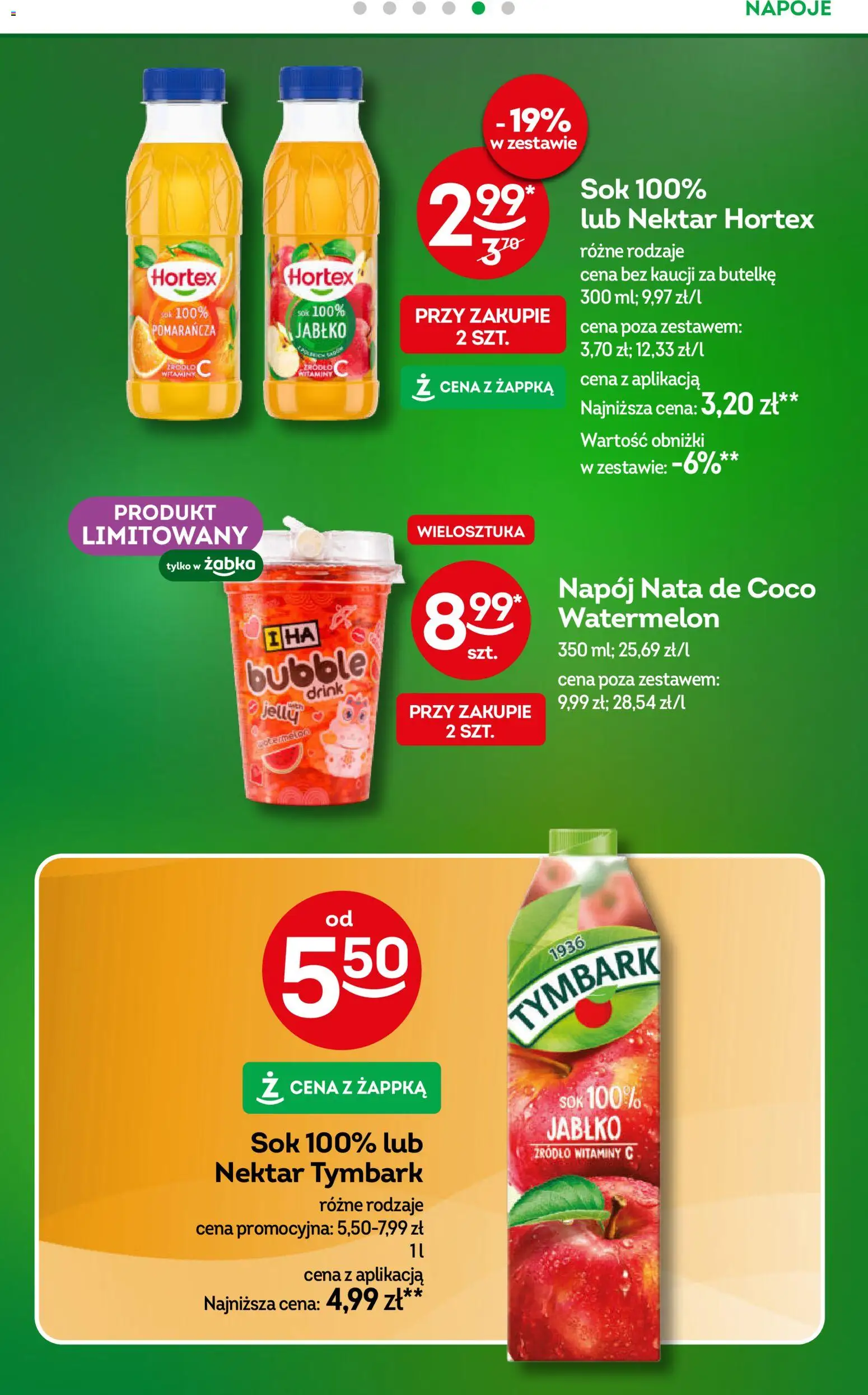 Żabka gazetka od 22.04.2026 | Strona: 24 | Produkty: Napoje, Sok