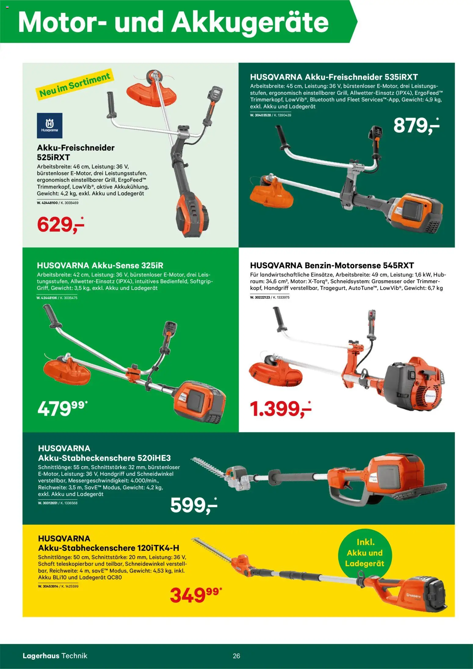 Lagerhaus Forstkatalog gültig ab 01.01.2025 | Seite: 26 | Produkte: Gewicht