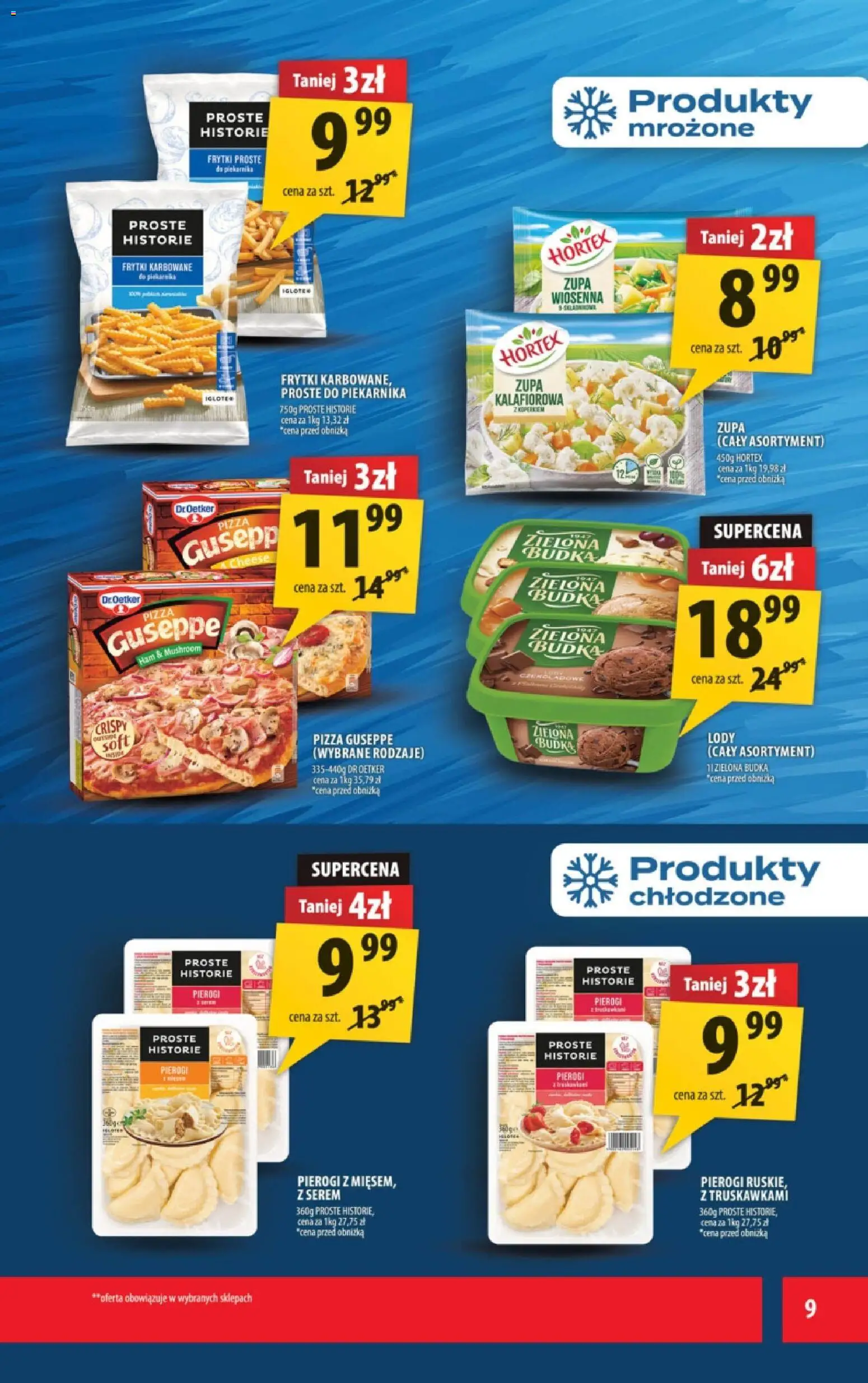 Arhelan Black Friday od 21.11.2025 | Strona: 9 | Produkty: Pierogi, Pizza, Frytki, Lody