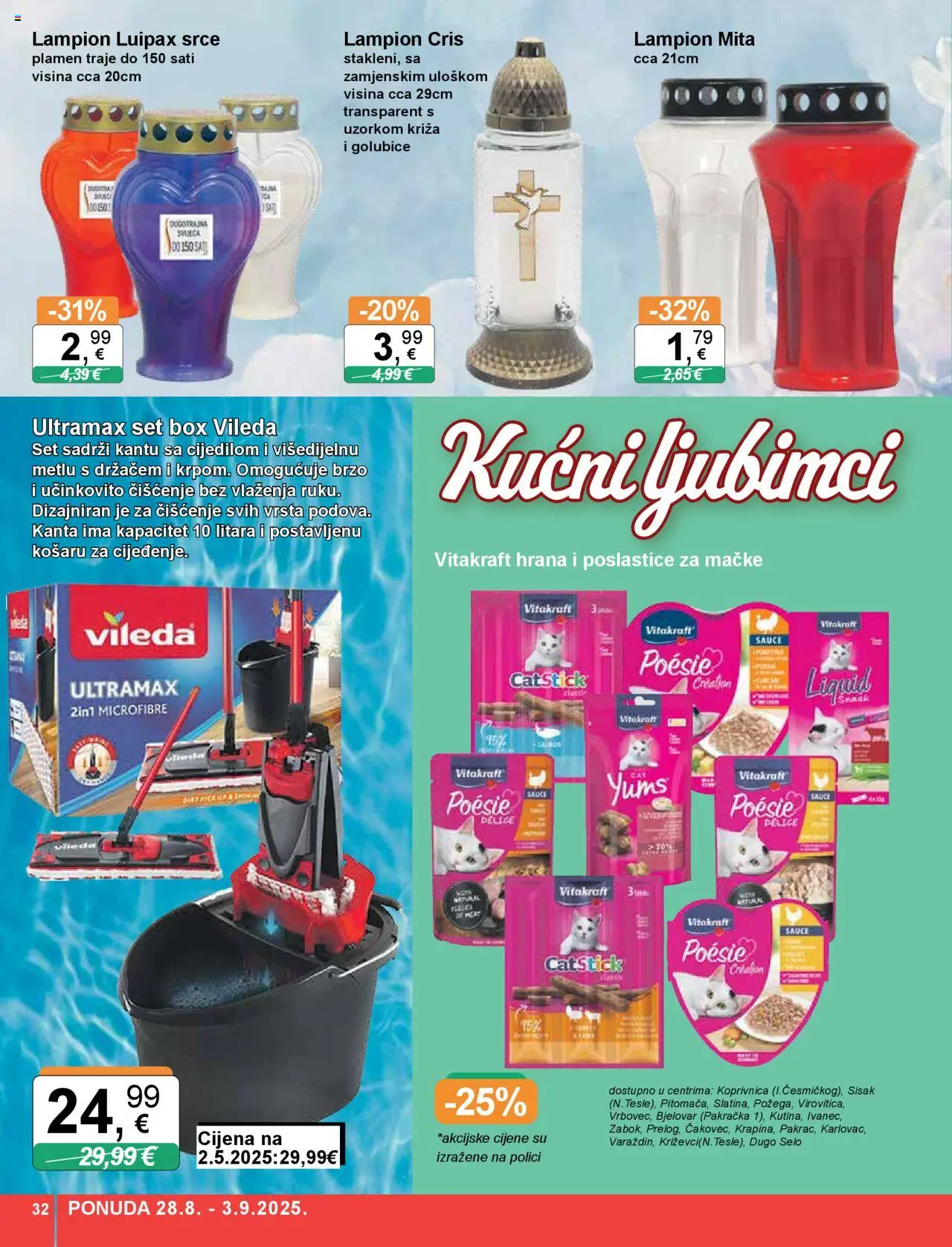 KTC katalog | vrijedi od 28.08.2025 | Stranica: 32 | Proizvodi: Lampion, Vileda