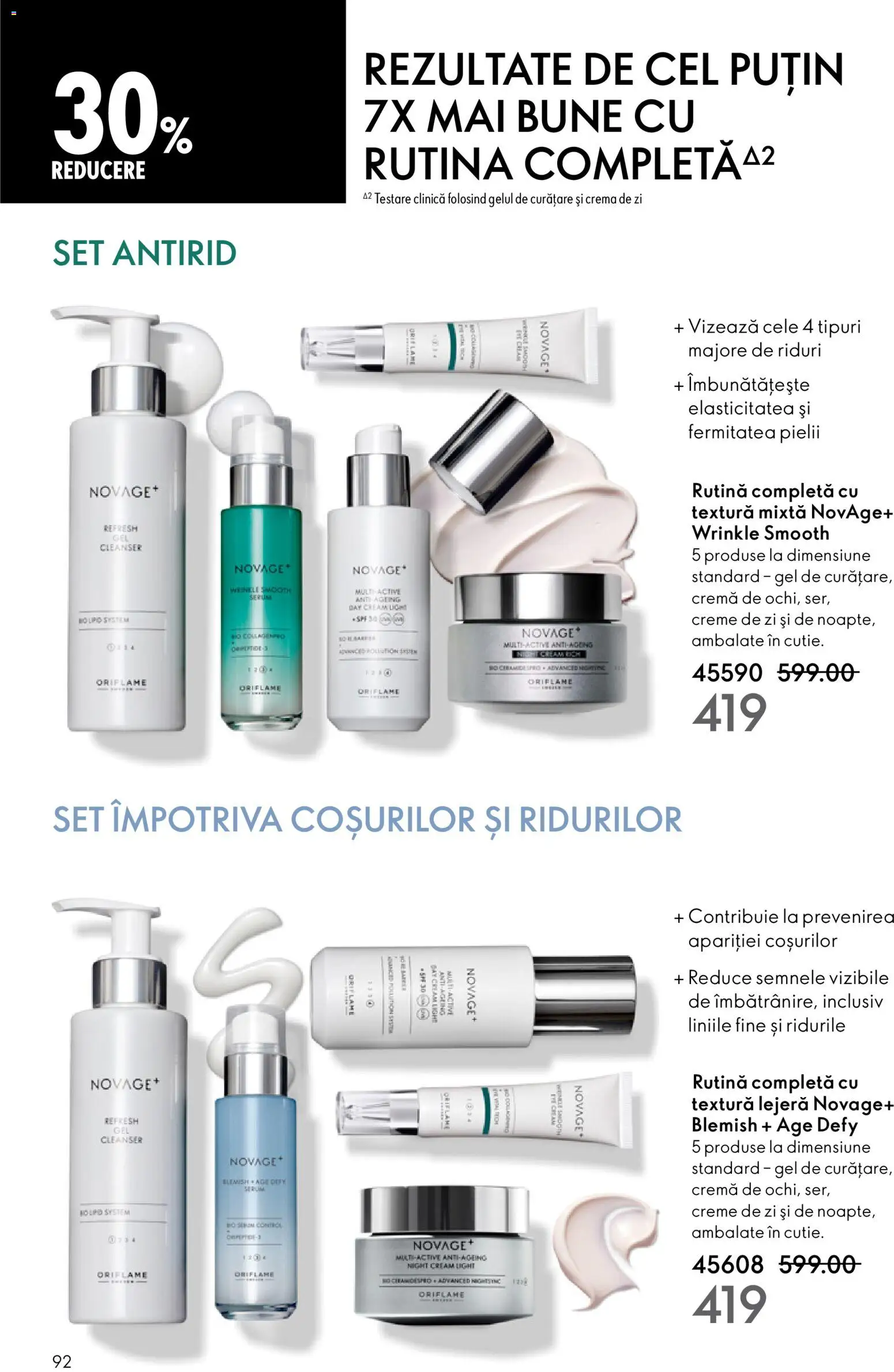 Noul catalog Oriflame – valabil de la 23.12.2025 | Pagină: 92 | Produse: Cremă de zi, Gel de curățare, Cremă