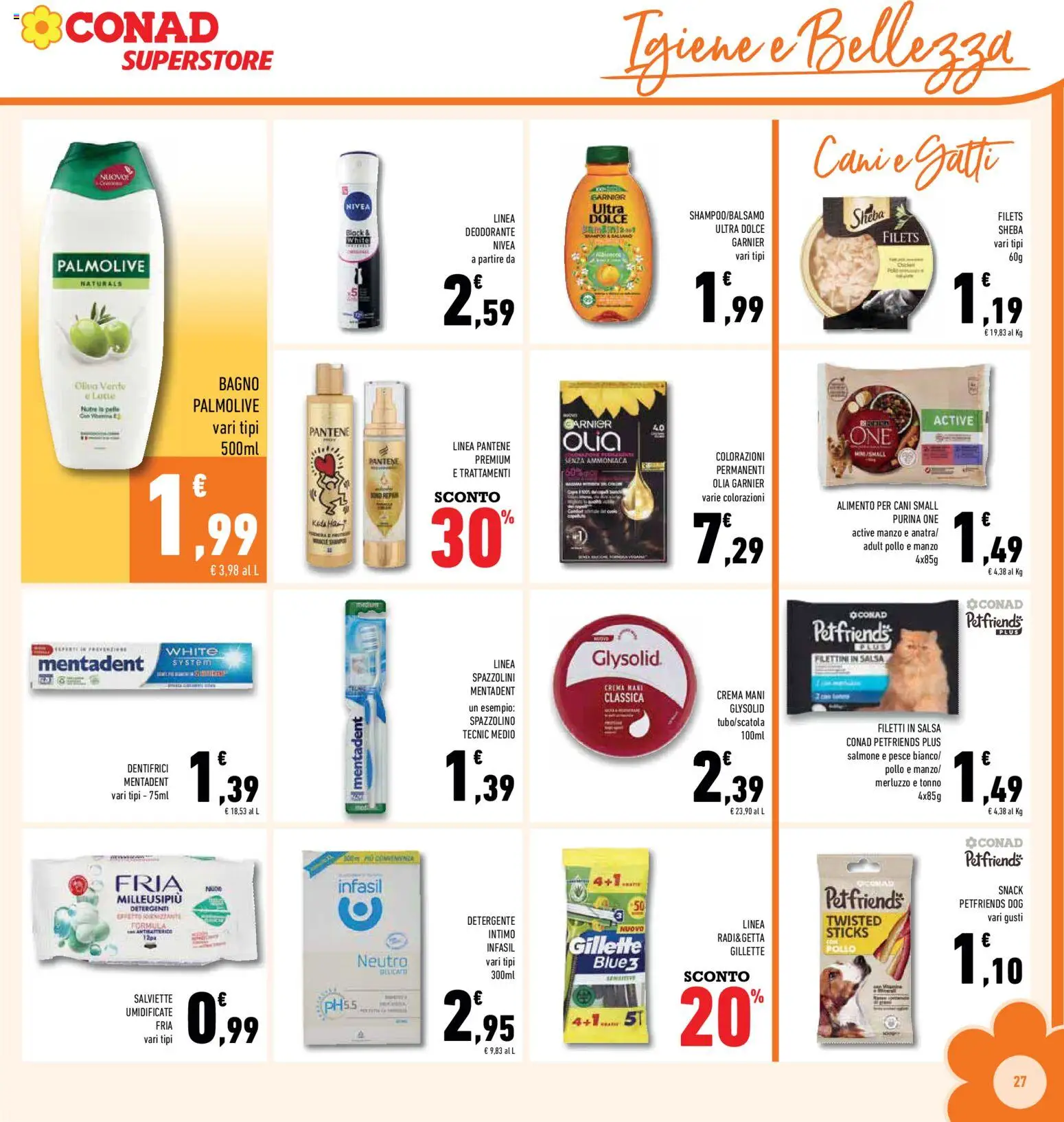 Volantino Conad del 14.01.2026 | Pagina: 27 | Prodotti: Salmone, Detergente intimo, Manzo, Salsa