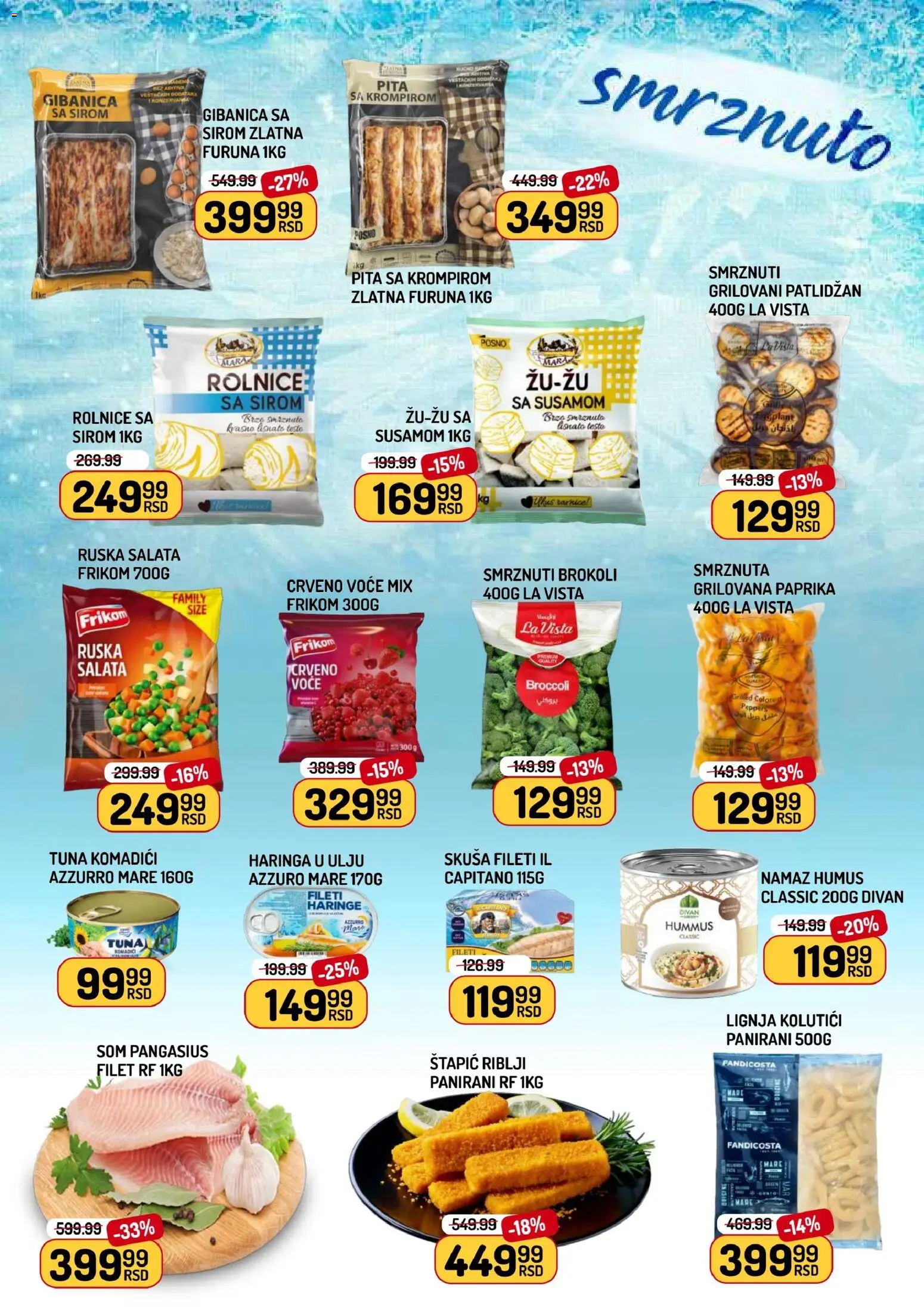 Aman katalog - važi od 10.11.2025 | Strana: 4 | Proizvode: Ruska salata, Salata, Skuša, Hummus