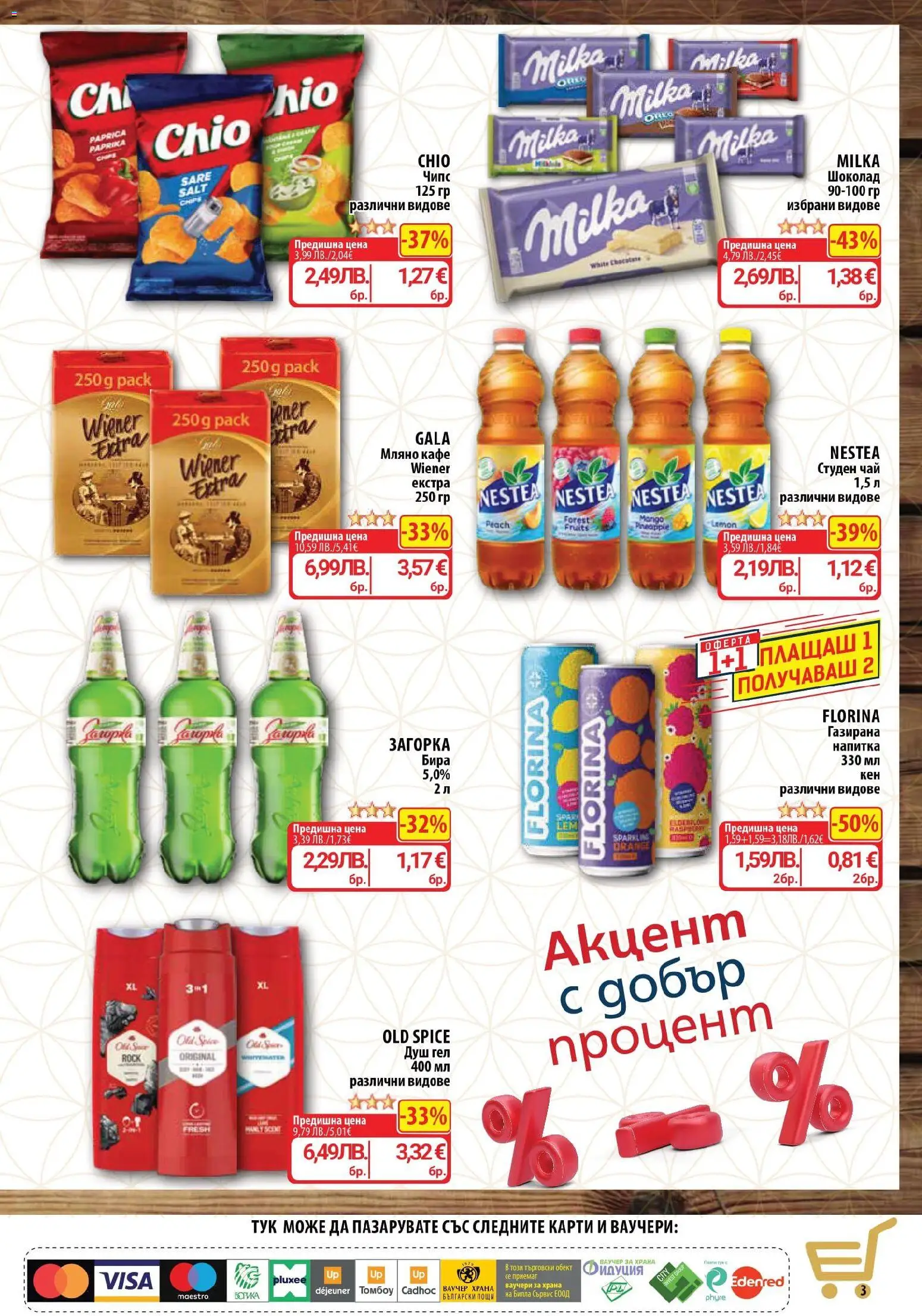 {H1} | Страница: 3 | Продукти: Душ гел, Кафе, Напитка, Душ