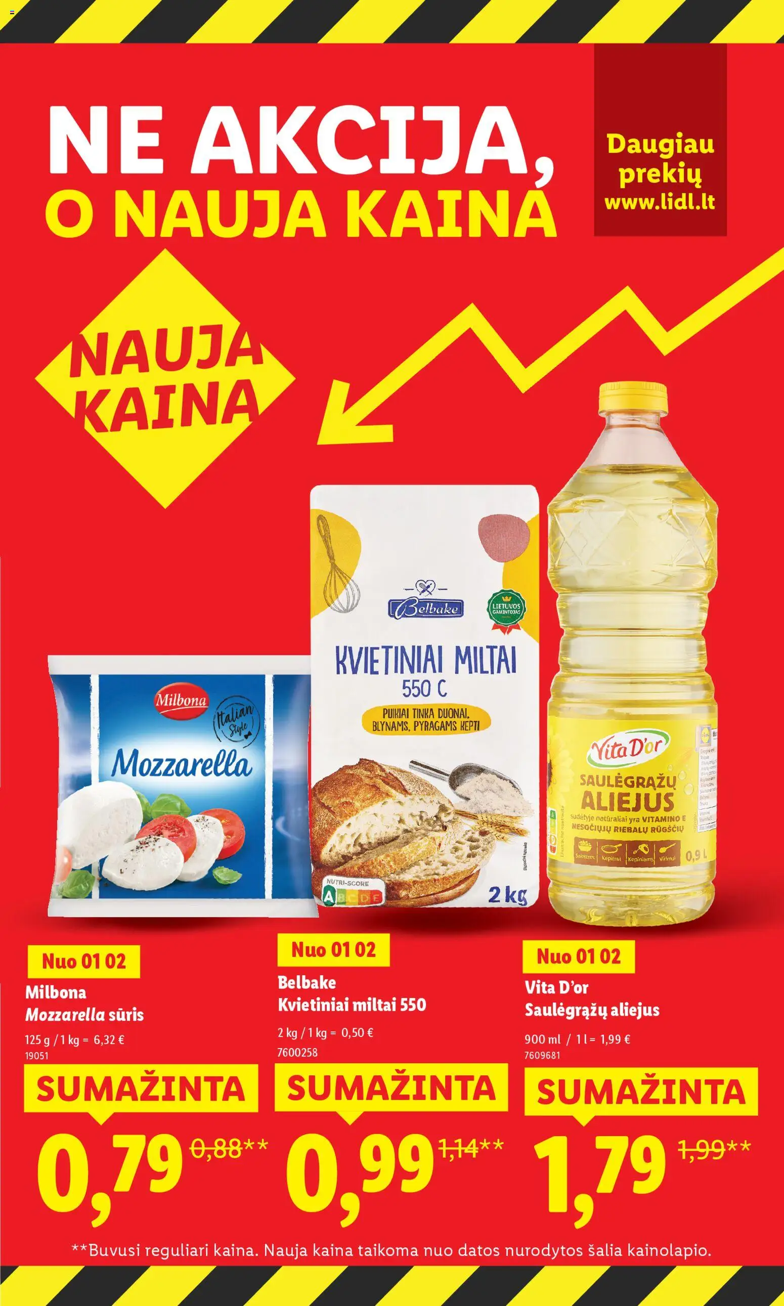 LIDL akcijos nuo 02.01.2026 | Puslapis: 5 | Prekių: Sūris, Aliejus, Miltai