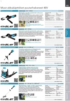 Makita-mainoslehti voimassa 24.03.2026 alkaen | Sivu: 155 | Tuotteet: Monitoimikone