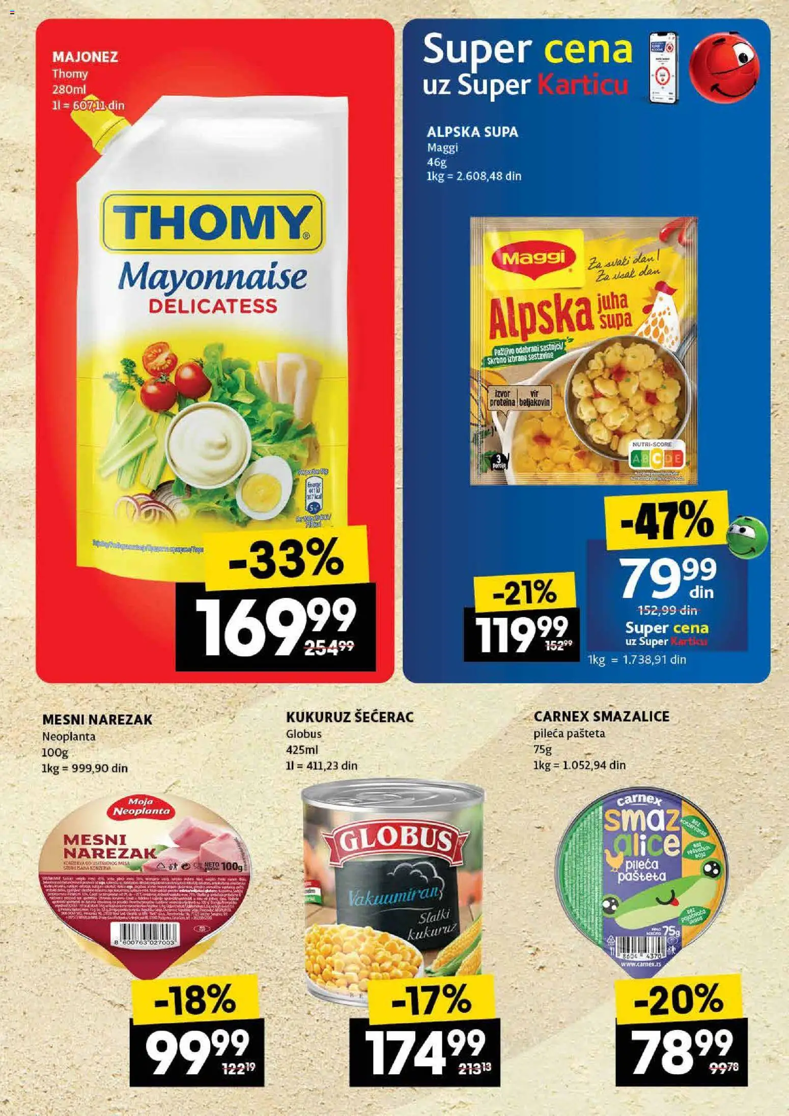 Roda katalog - važi od 23.10.2025 | Strana: 17 | Proizvode: Kukuruz šećerac, Globus, Mesni narezak, Pašteta