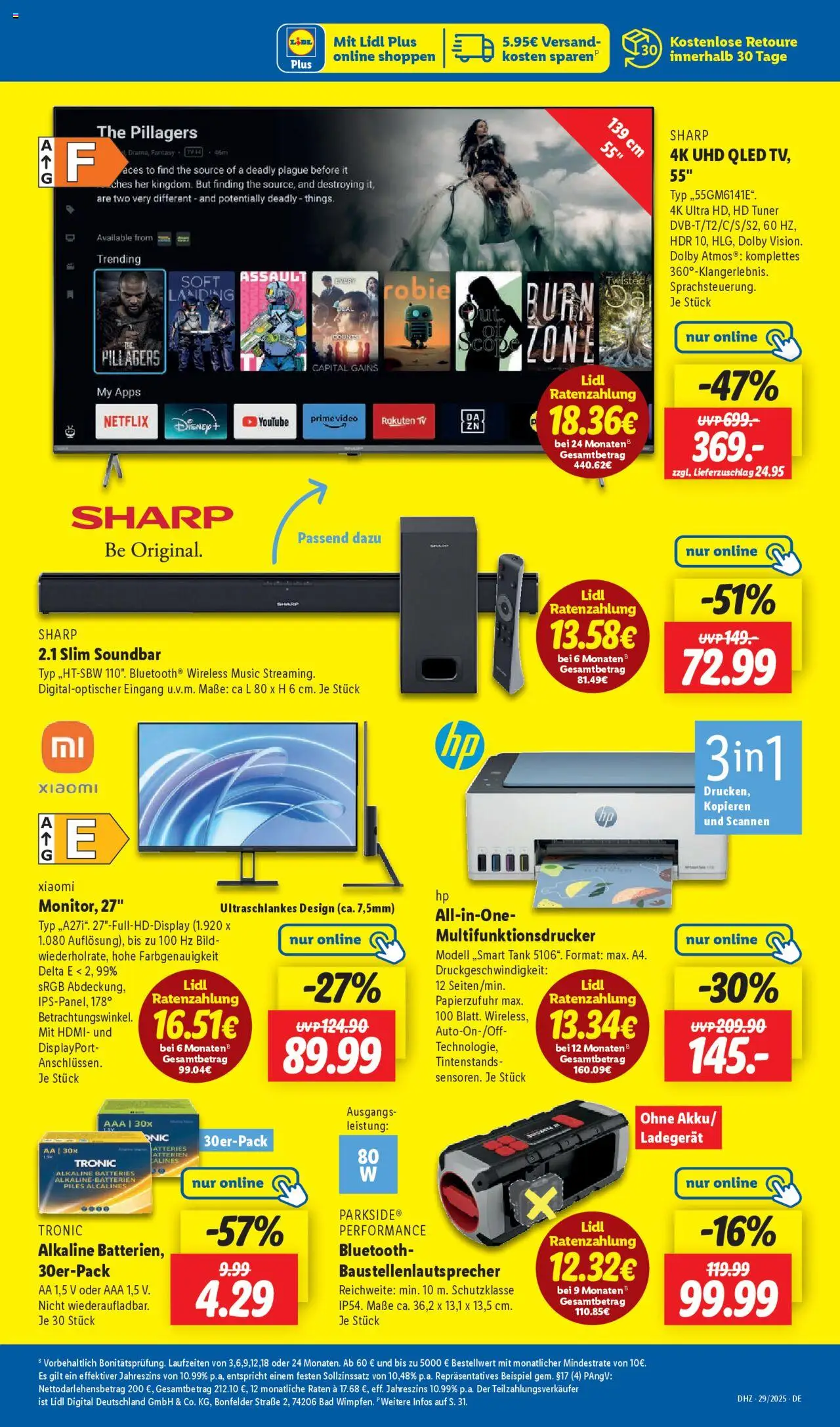 Lidl Prospekt Heppenheim - gültig ab dem 14.07.2025 | Seite: 43 | Produkte: Xiaomi, Bad, Soundbar, Video