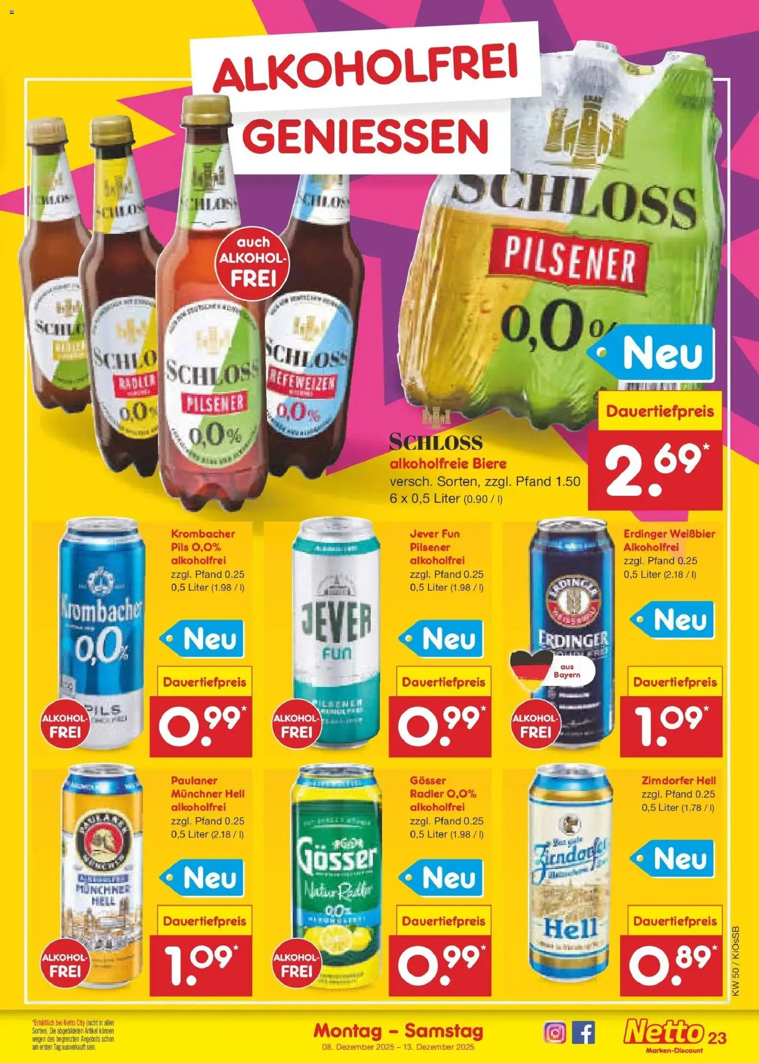 Netto Marken-Discount - Netto: Wochenangebote – gültig ab 07.12.2025 | Seite: 29 | Produkte: Weißbier, Radler, Jever, Paulaner