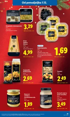 "GORGONZOLA DOP" AND MASCARPONE, with walnuts, 170 g - Pregled kataloga iz trgovine Lidl, vrijedi od 01.12.2025 | Stranica: 29