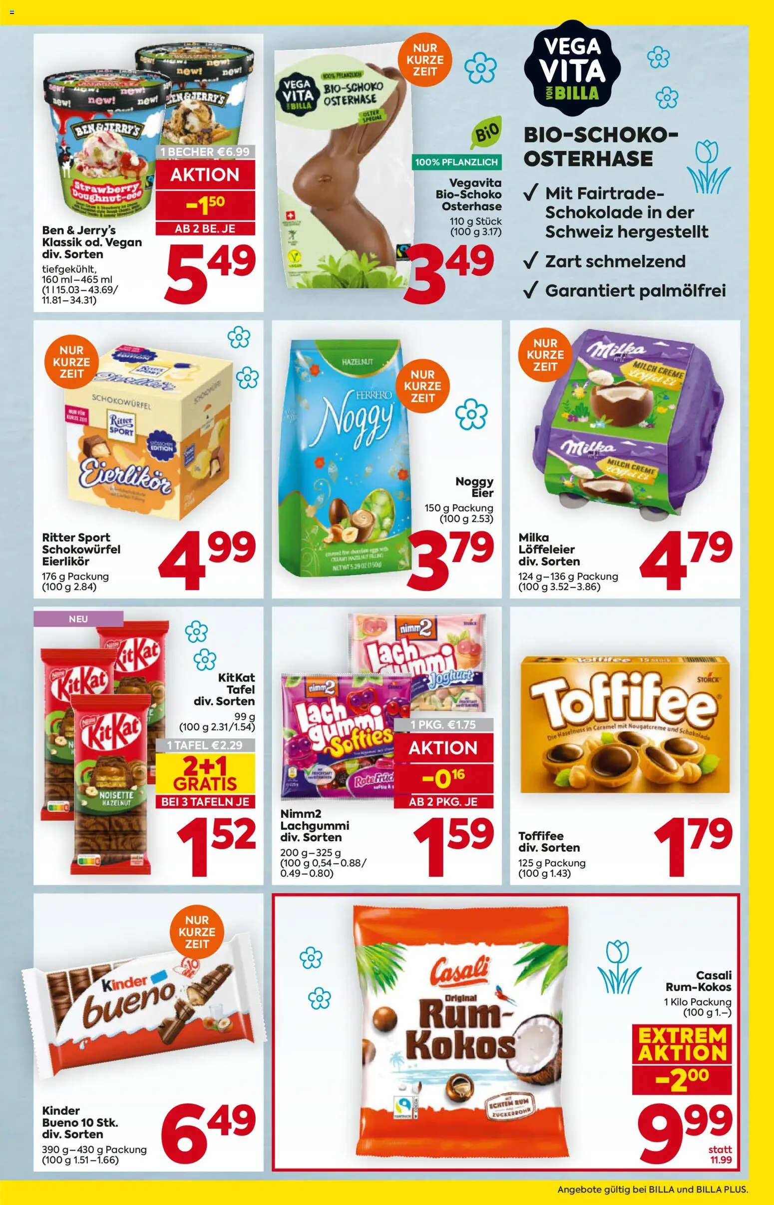 Billa Flugblatt gültig ab 26.02.2026 | Seite: 11 | Produkte: Milch, Creme, Eier, Schokolade