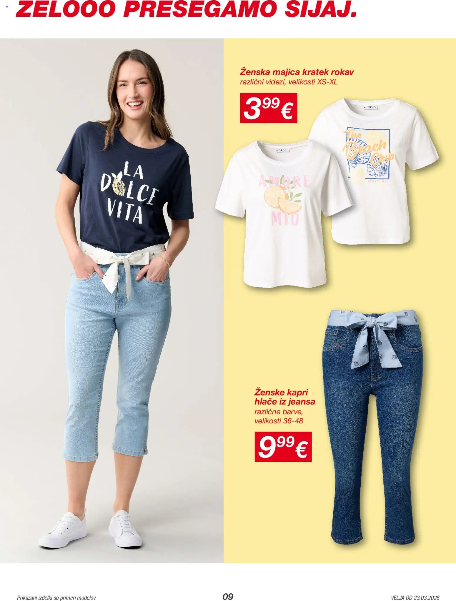 Novi Kik katalog ponudbe – veljaven od 23.03.2026 | Stran: 9 | Izdelki: Majica, Hlace