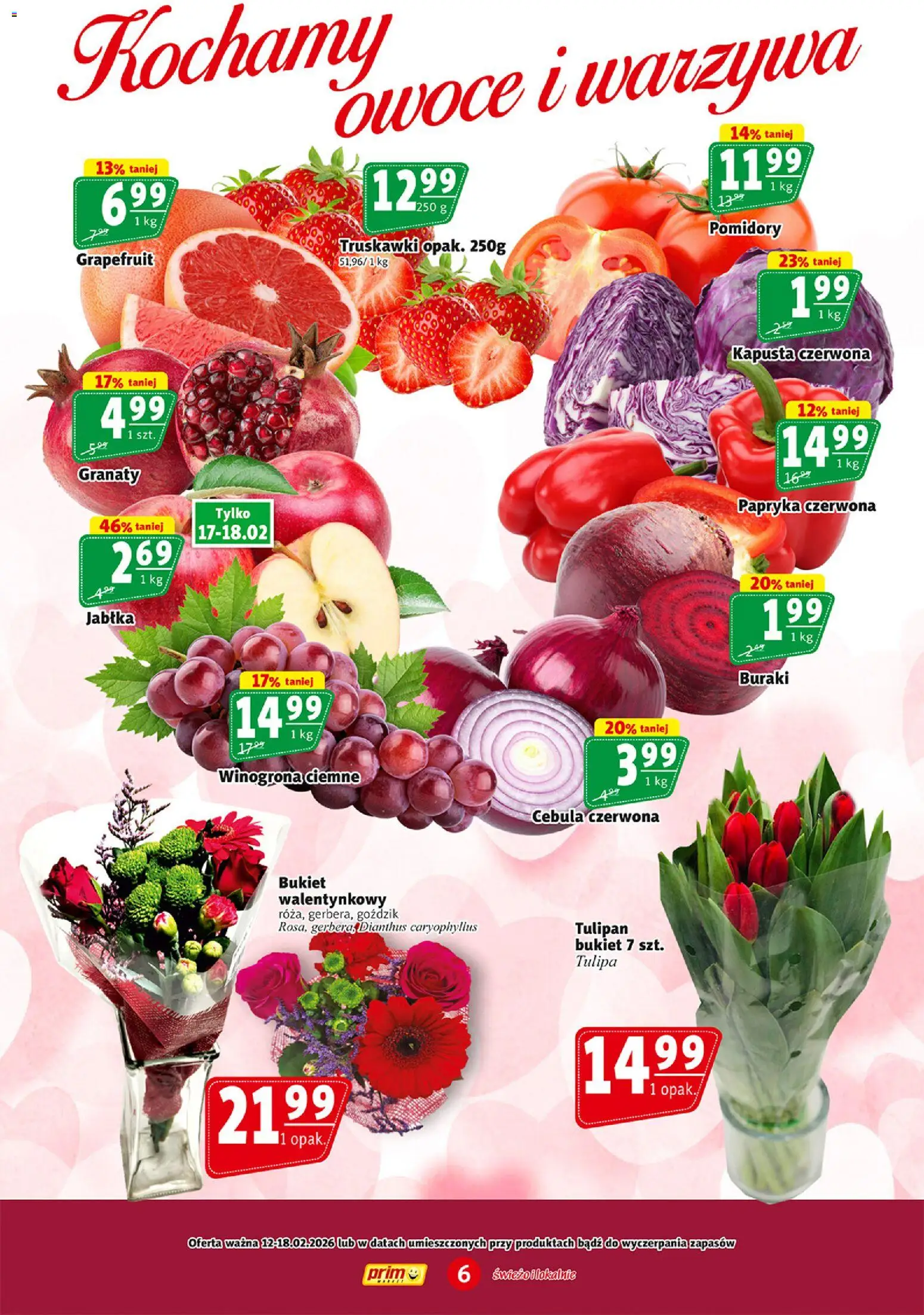 Prim Market Gazetka od 12.02.2026 | Strona: 6 | Produkty: Buraki, Jabłka, Warzywa, Owoce