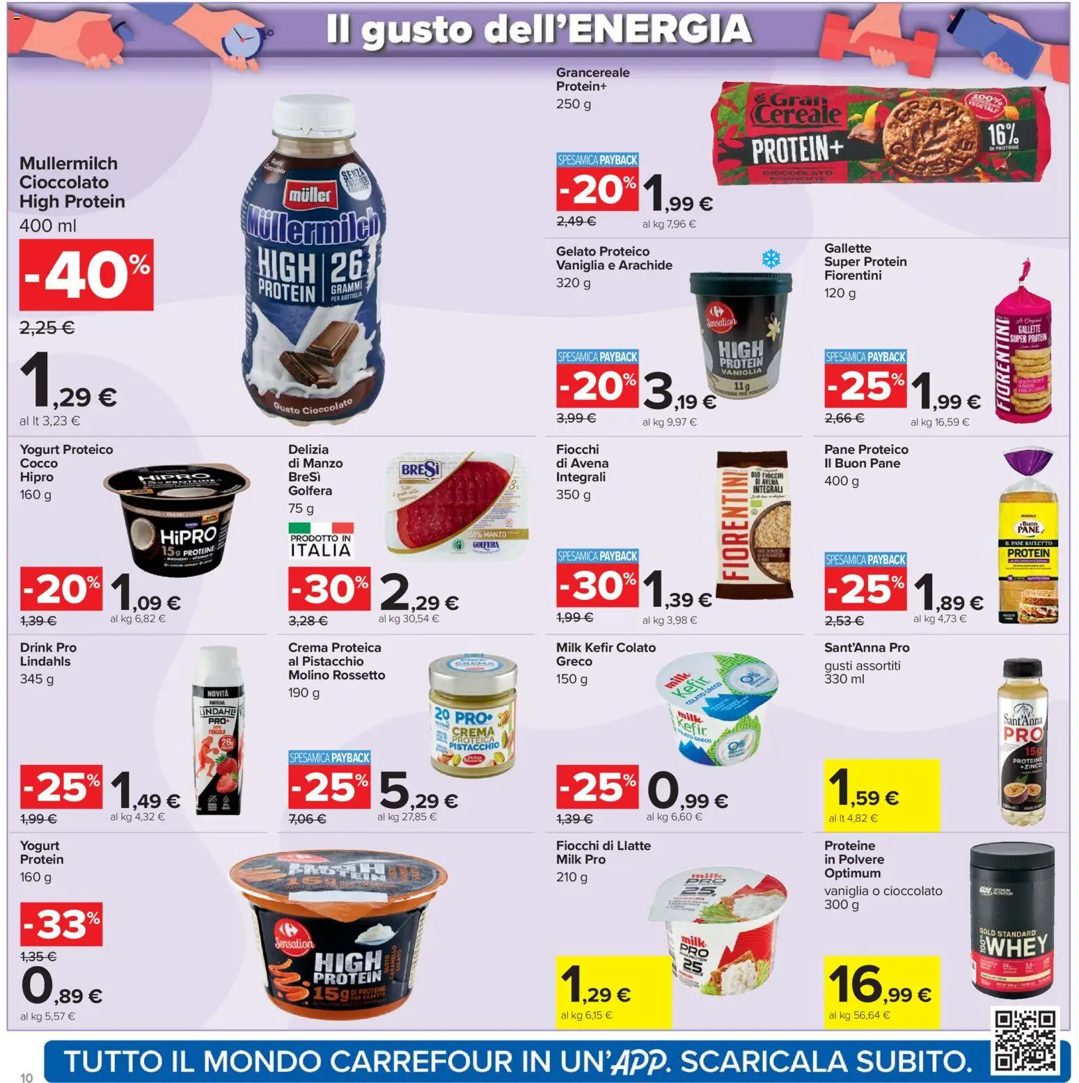 Volantino Carrefour del 21.04.2026 | Pagina: 10 | Prodotti: Rossetto, Gelato, Gallette, Cocco
