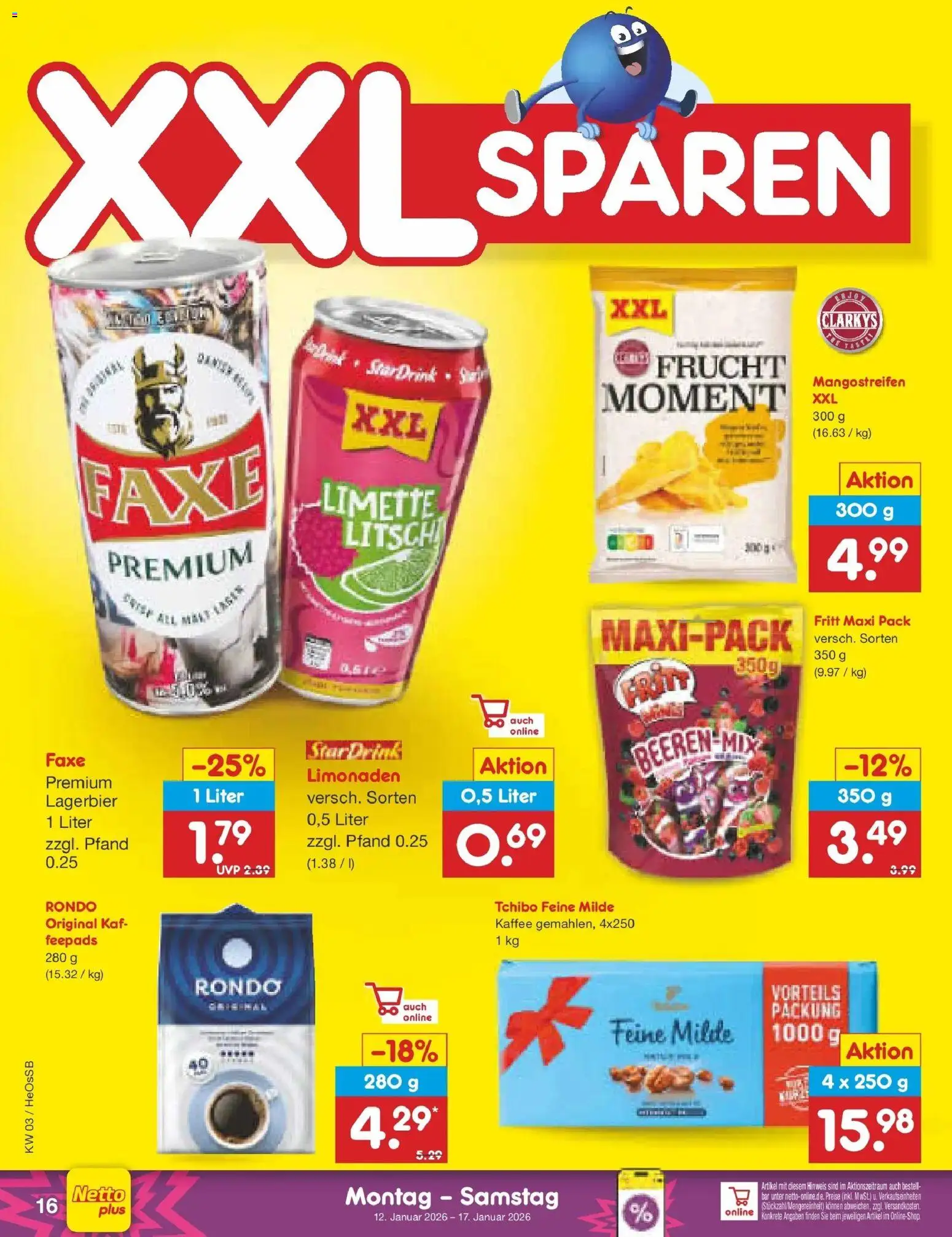 Netto Marken-Discount prospekt Kröpelin	 – gültig ab 12.01.2026 | Seite: 16 | Produkte: Kaffee, Limette