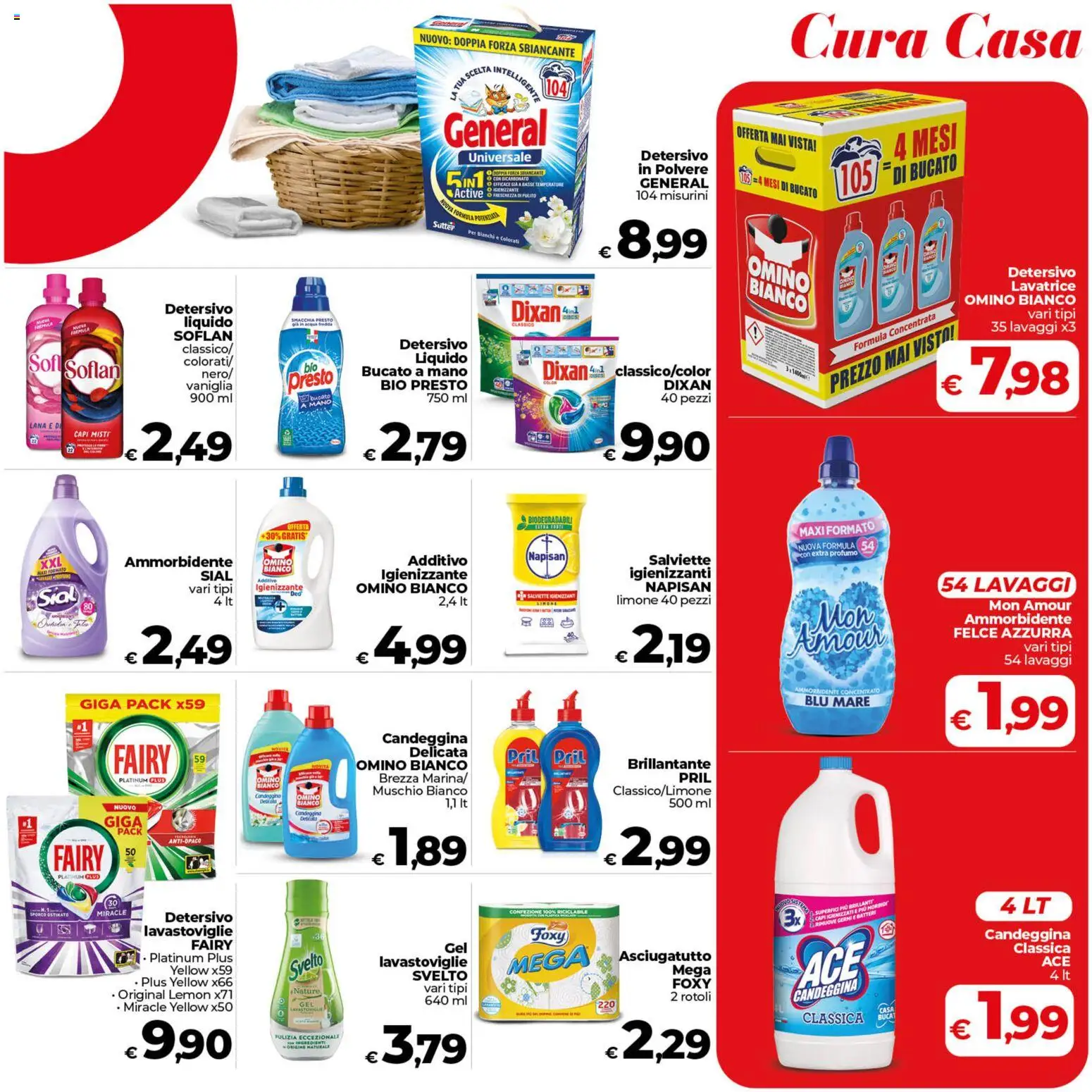 Volantino COOP del 17.04.2026 | Pagina: 21 | Prodotti: Detersivo in polvere, Ammorbidente, Lavatrice, Asciugatutto