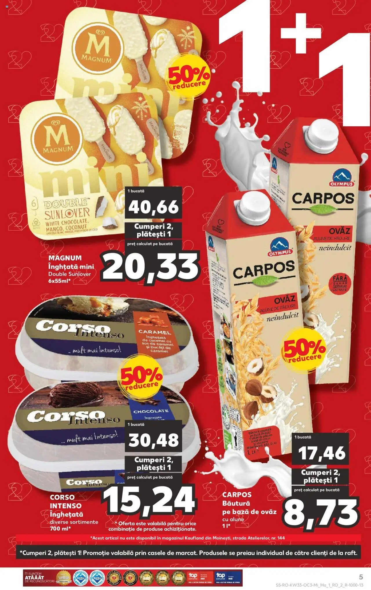 Catalog Kaufland - Bârlad – valabil de la 13.08.2025 | Pagină: 5 | Produse: Alune, Înghețată, Sos, Zahăr