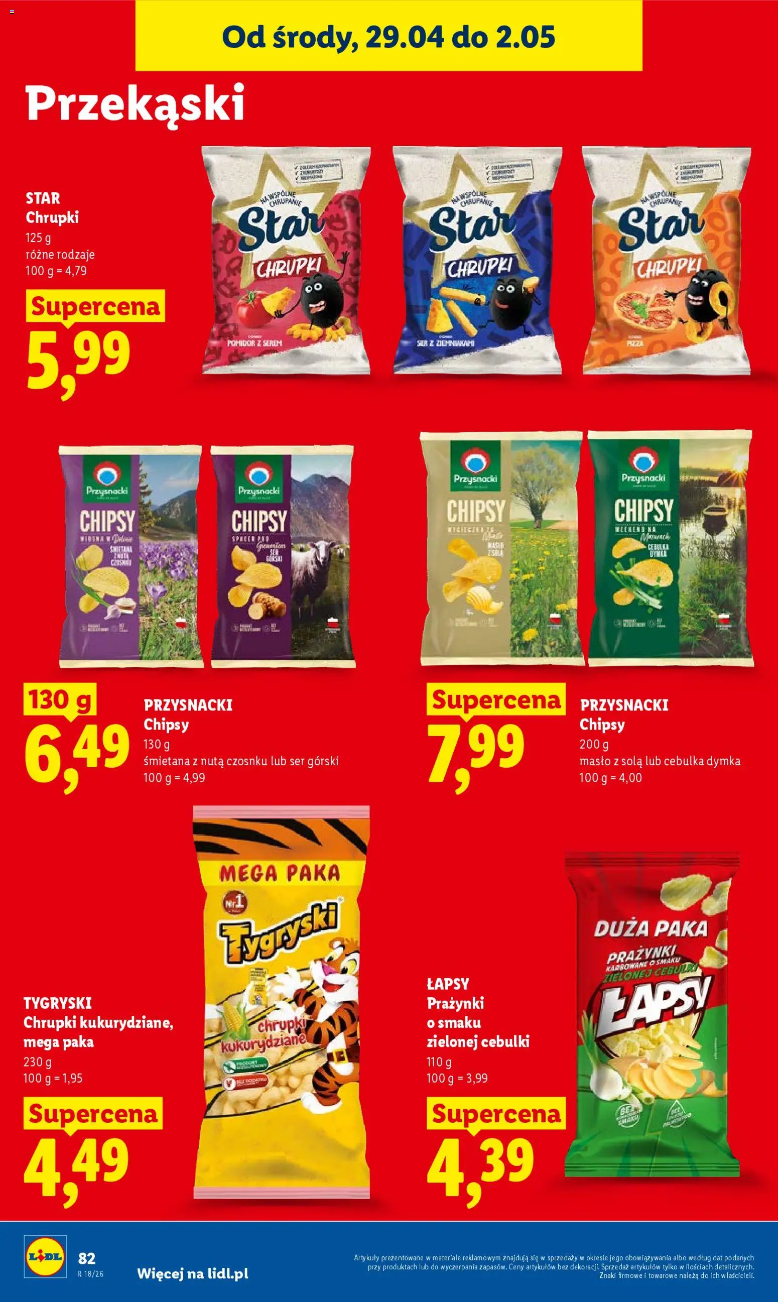 Lidl Polsko leták od 29.04.2026 | Strana: 84 | Produkty: Máslo, Pizza, Chipsy