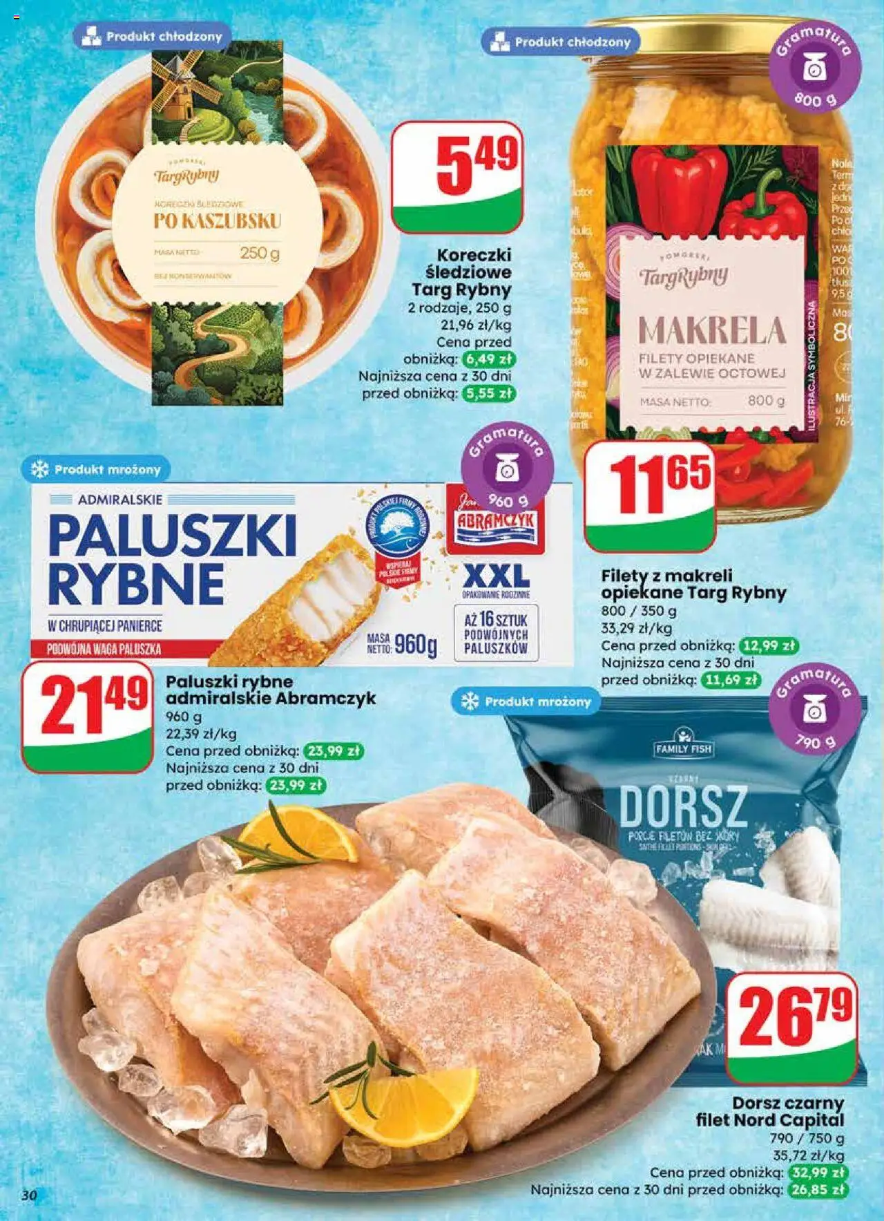 Dino Gazetka od 24.09.2025 | Strona: 30 | Produkty: Dorsz, Paluszki rybne, Dorsz czarny, Paluszki
