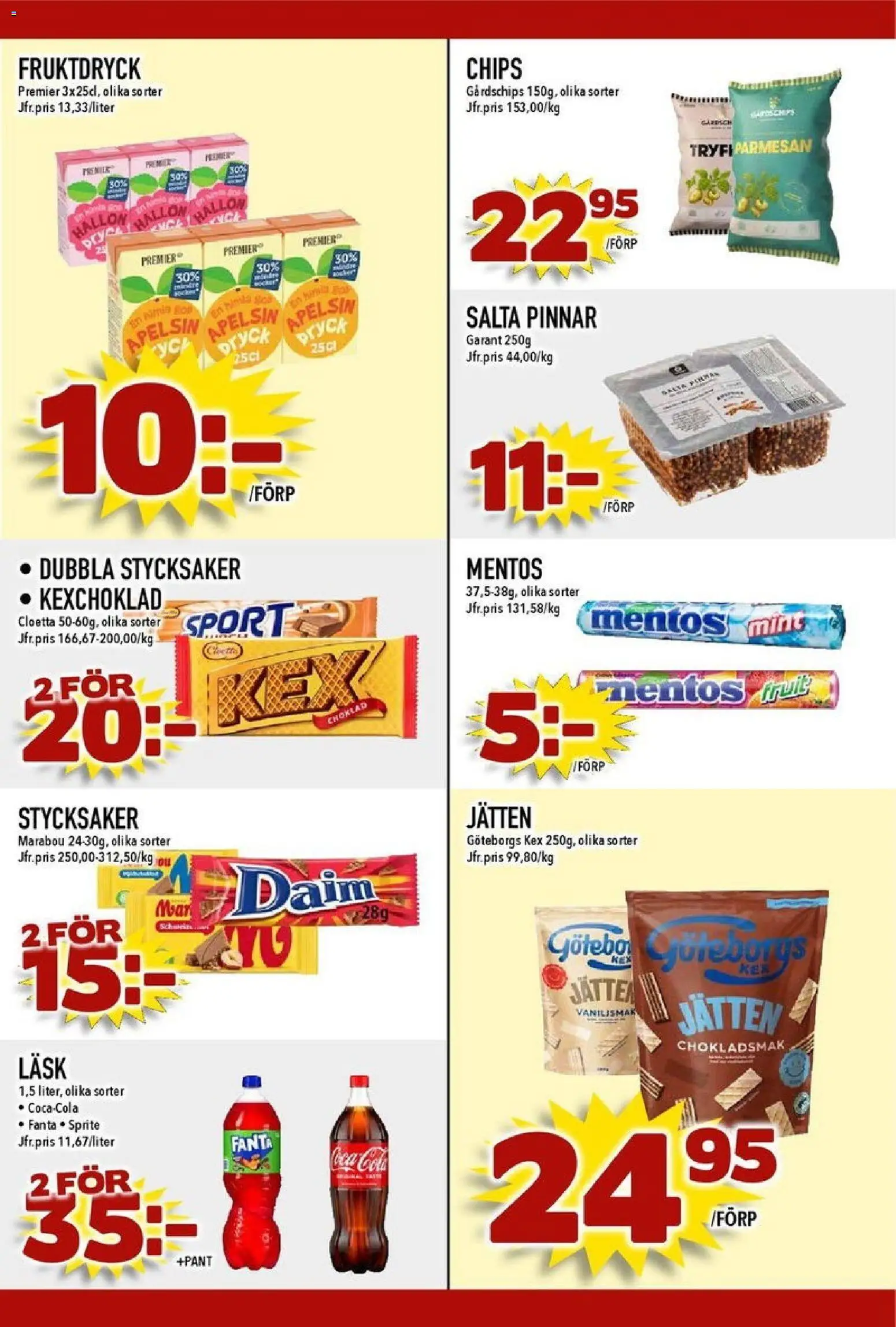 Nya Pulsen reklamblad aktuell från 27.10.2025 | Sida: 20 | Produkter: Chips, Coca cola, Fanta, Apelsin