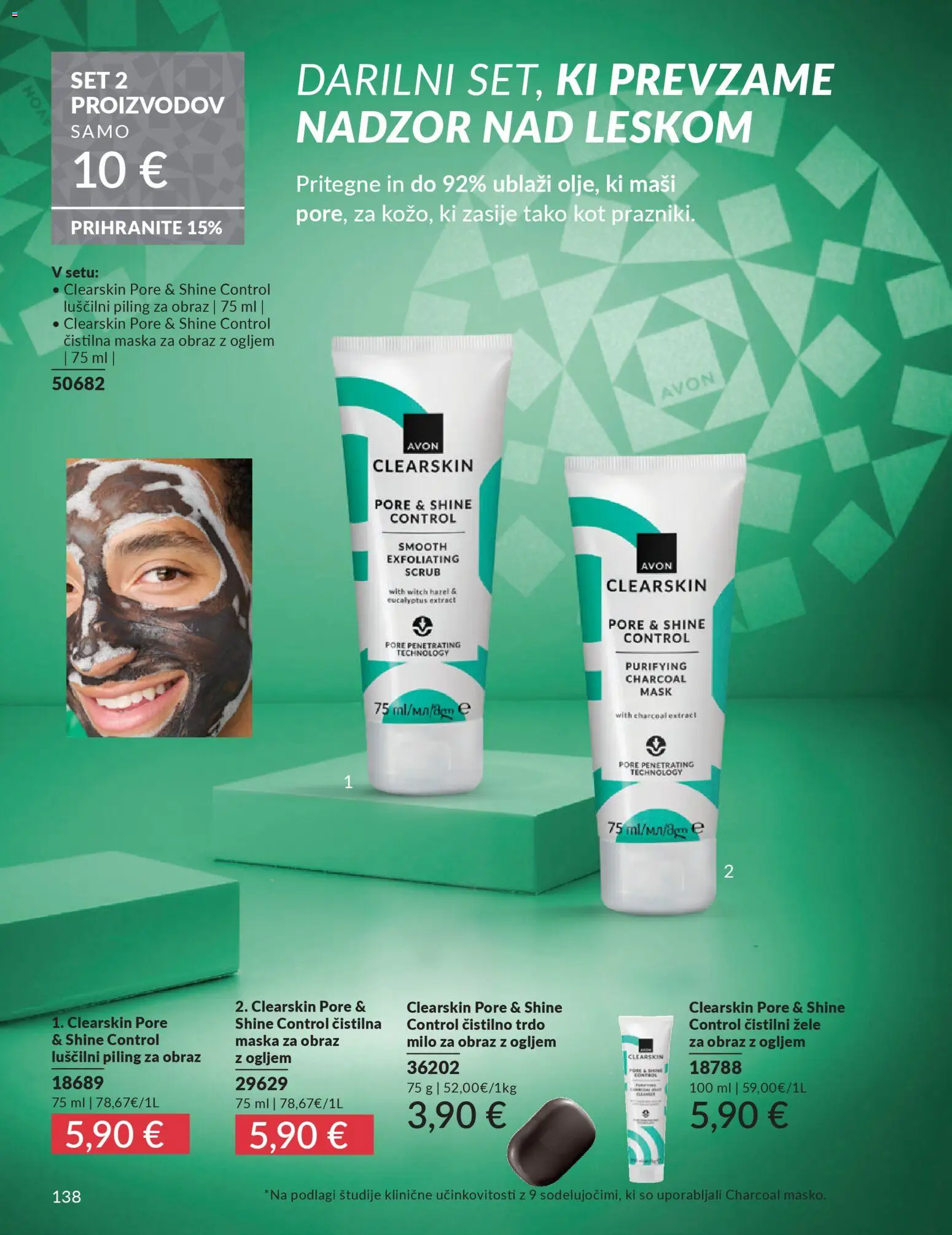 Novi Avon katalog ponudbe – veljaven od 01.10.2025 | Stran: 138 | Izdelki: Maska za obraz, Maska, Piling, Milo