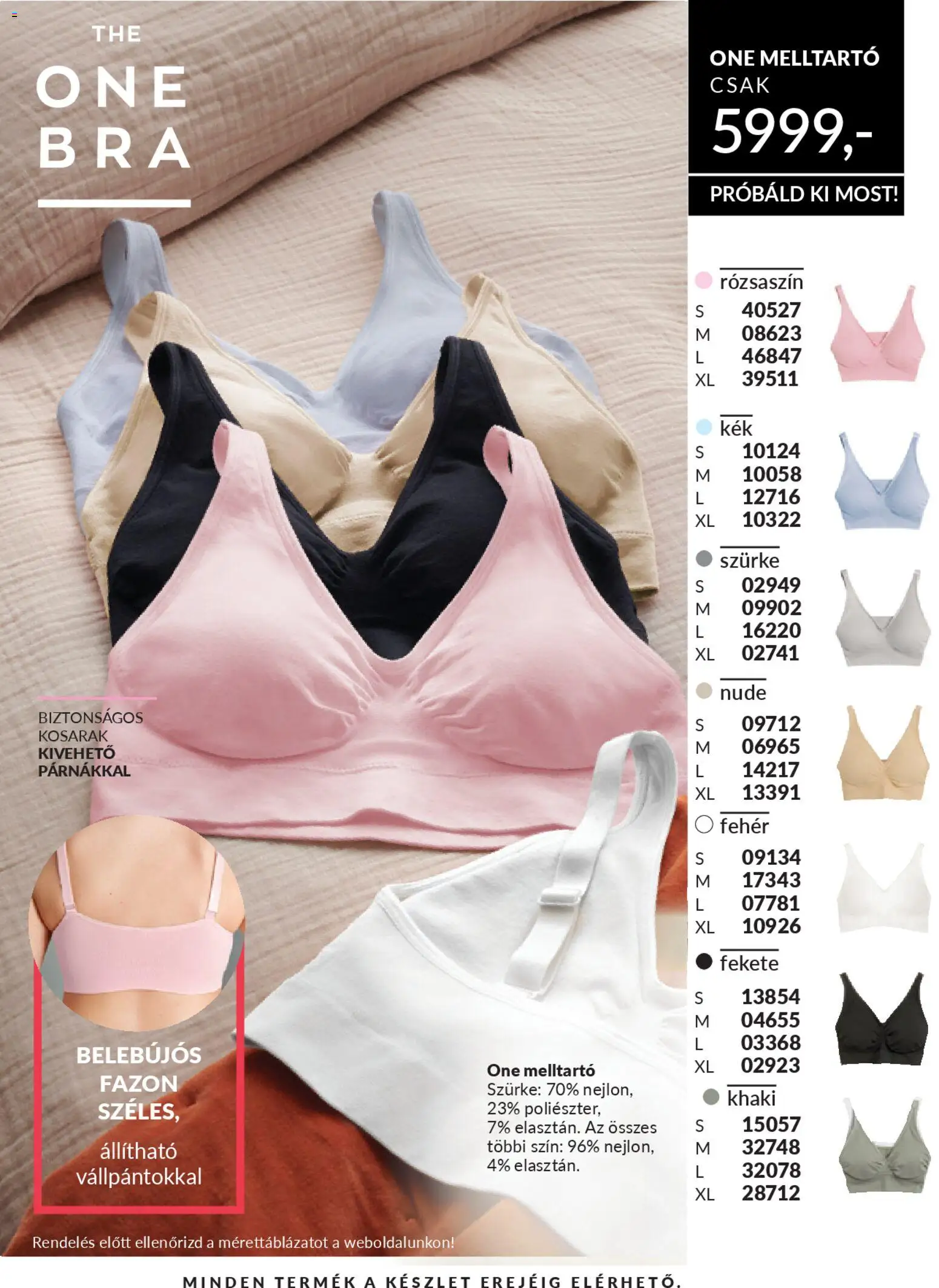 Avon akciós ujság - amely érvényes a következő dátumtól: 01.01.2026 | Oldal: 137 | Termékek: Melltartó