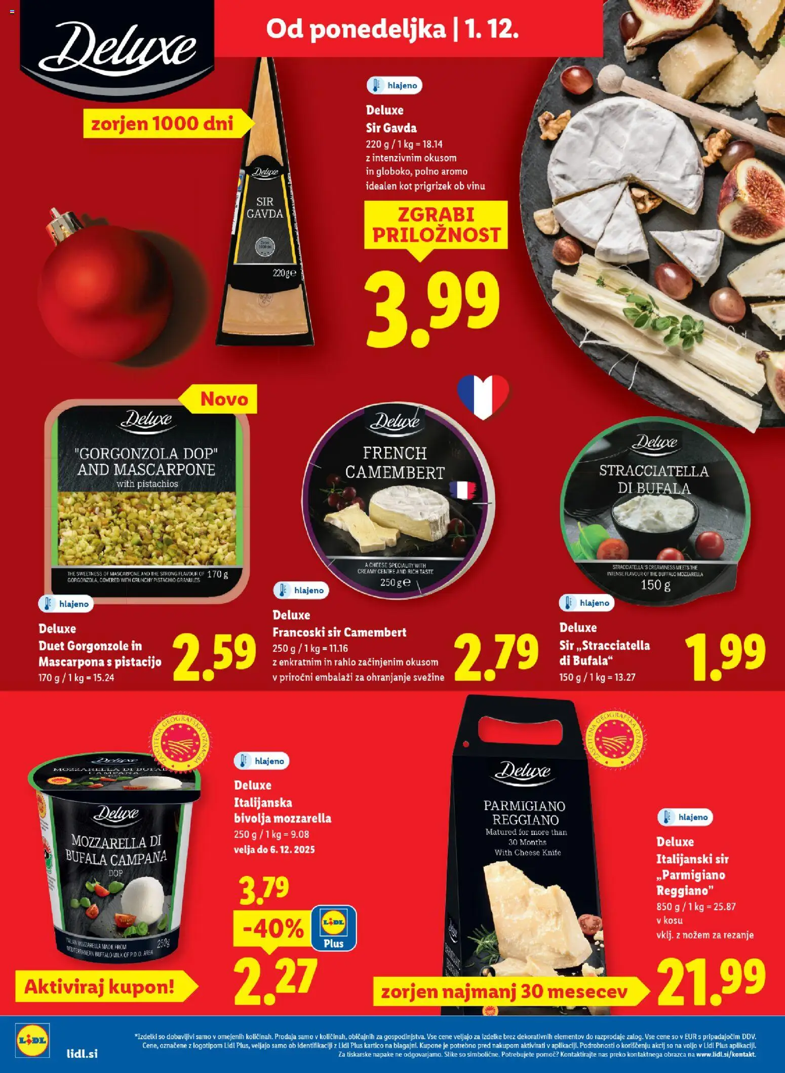 Novi Lidl katalog ponudbe – veljaven od 27.11.2025 | Stran: 44 | Izdelki: Sir