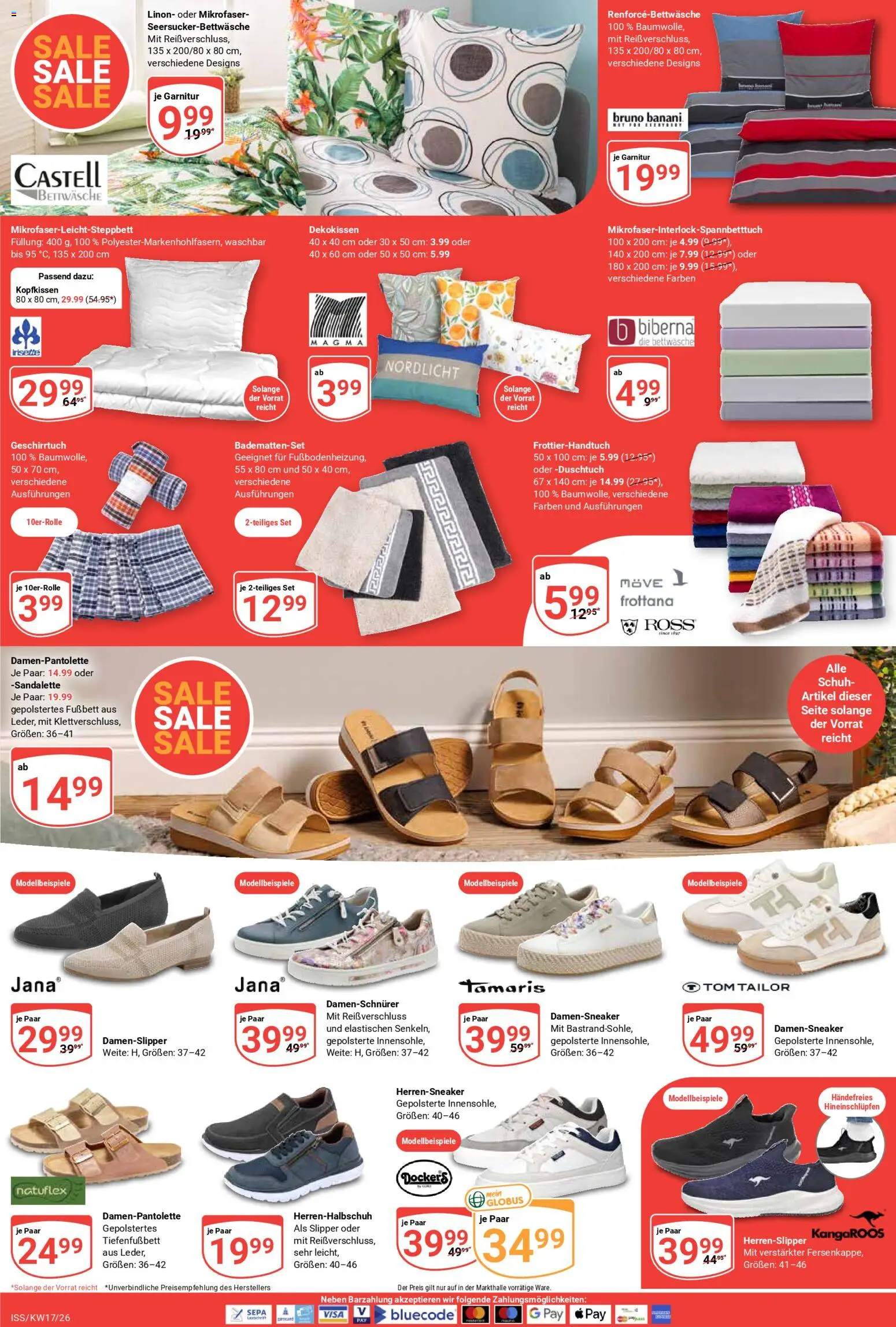 Globus Prospekt 	 – gültig ab 20.04.2026 | Seite: 20 | Produkte: Bettwäsche, Kopfkissen