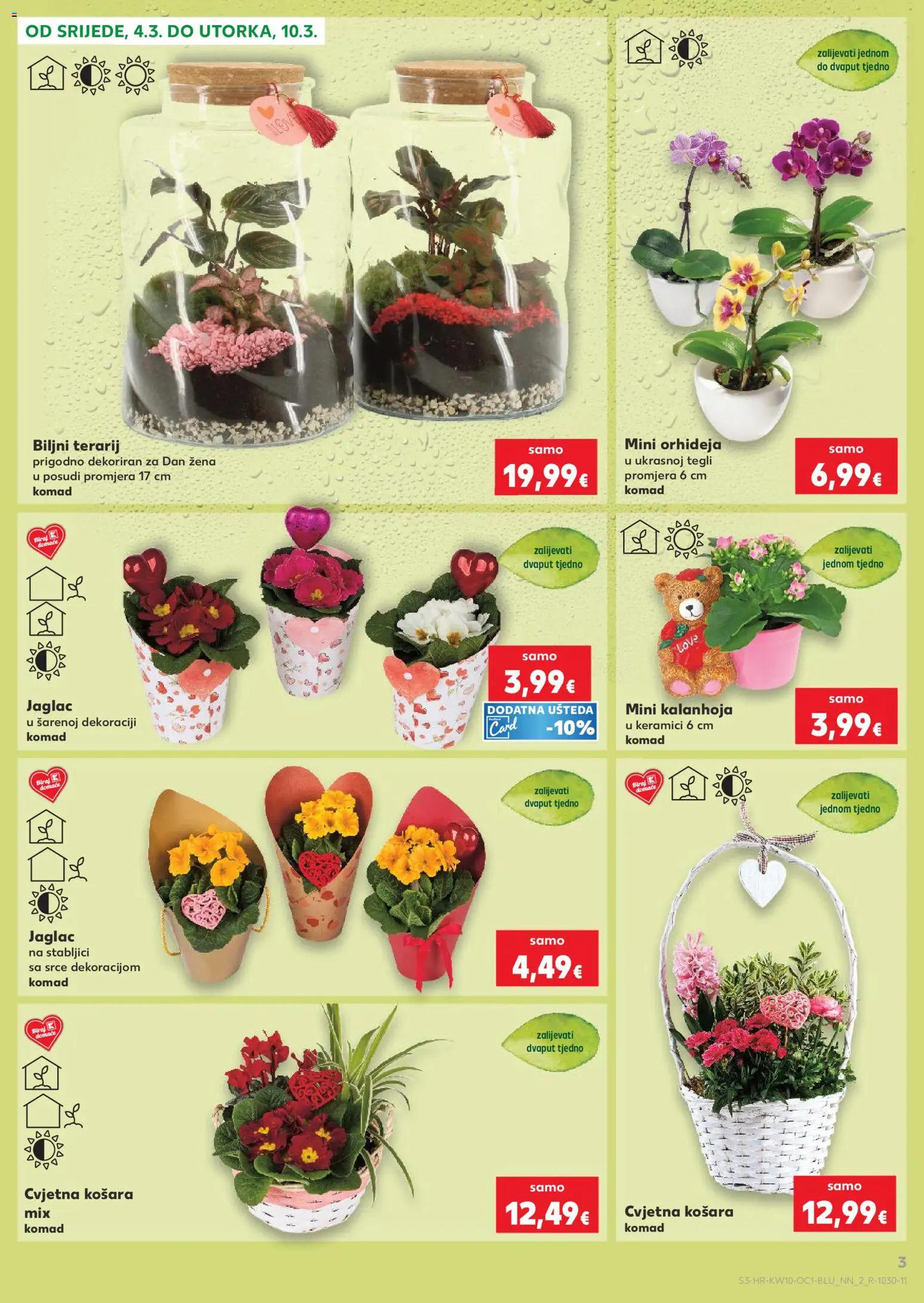 Kaufland katalog | vrijedi od 04.03.2026 | Stranica: 3 | Proizvodi: Orhideja, Košara