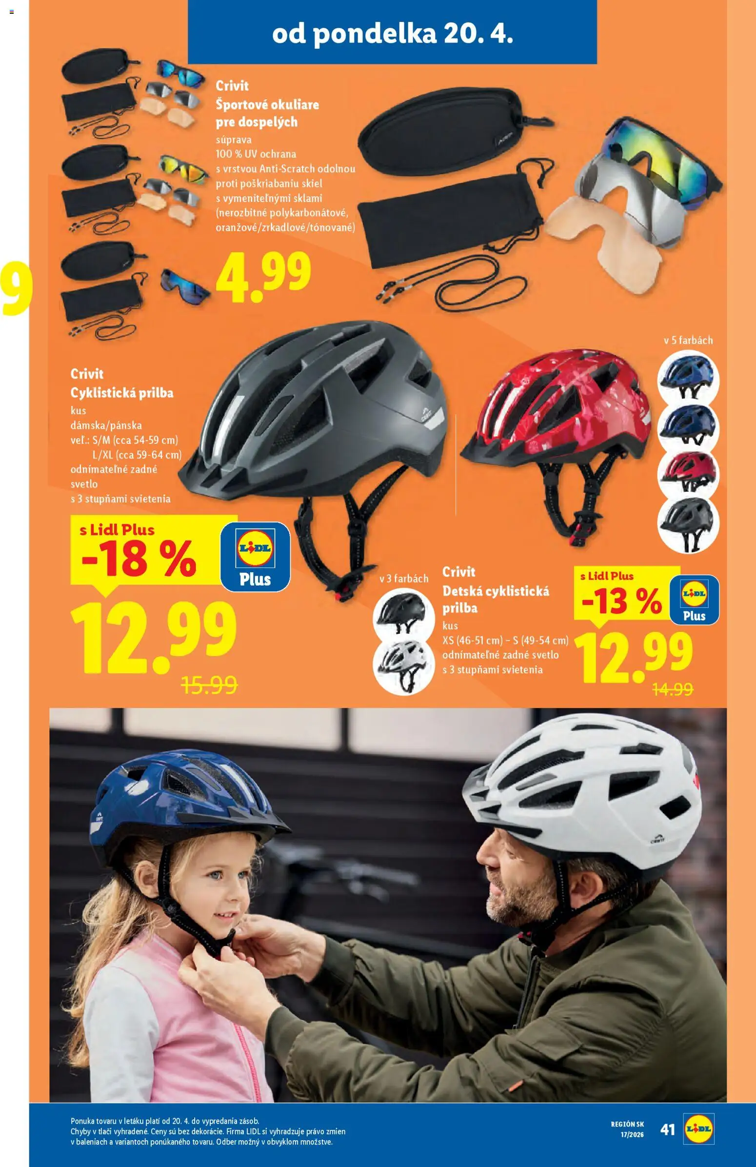 Nové Lidl akcie – leták je platný od 20.04.2026 | Strana: 48 | Produkty: Svetlo, Okuliare
