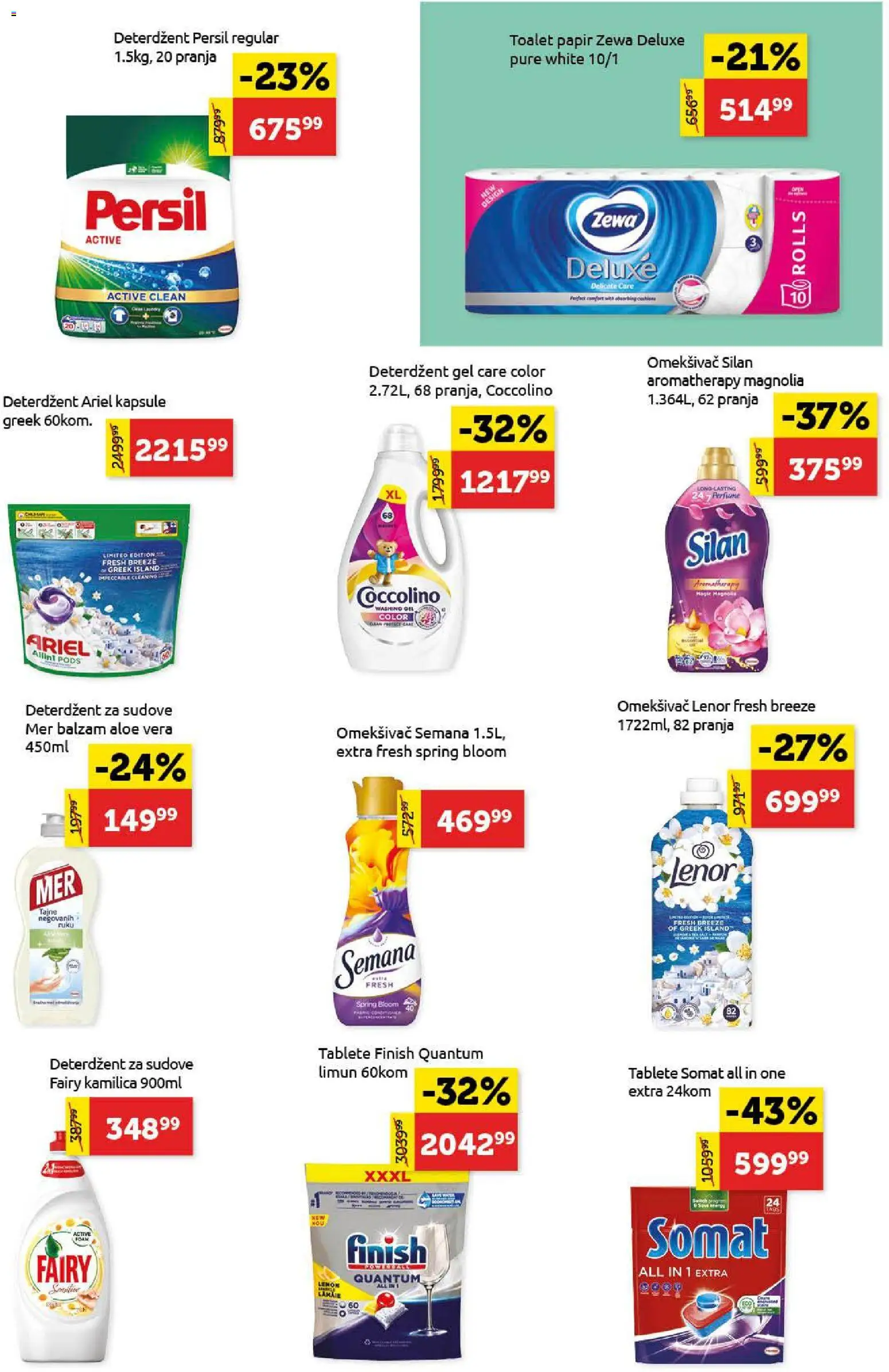 SuperVERO katalog - važi od 30.11.2025 | Strana: 23 | Proizvode: Deterdžent, Lenor, Finish, Coccolino