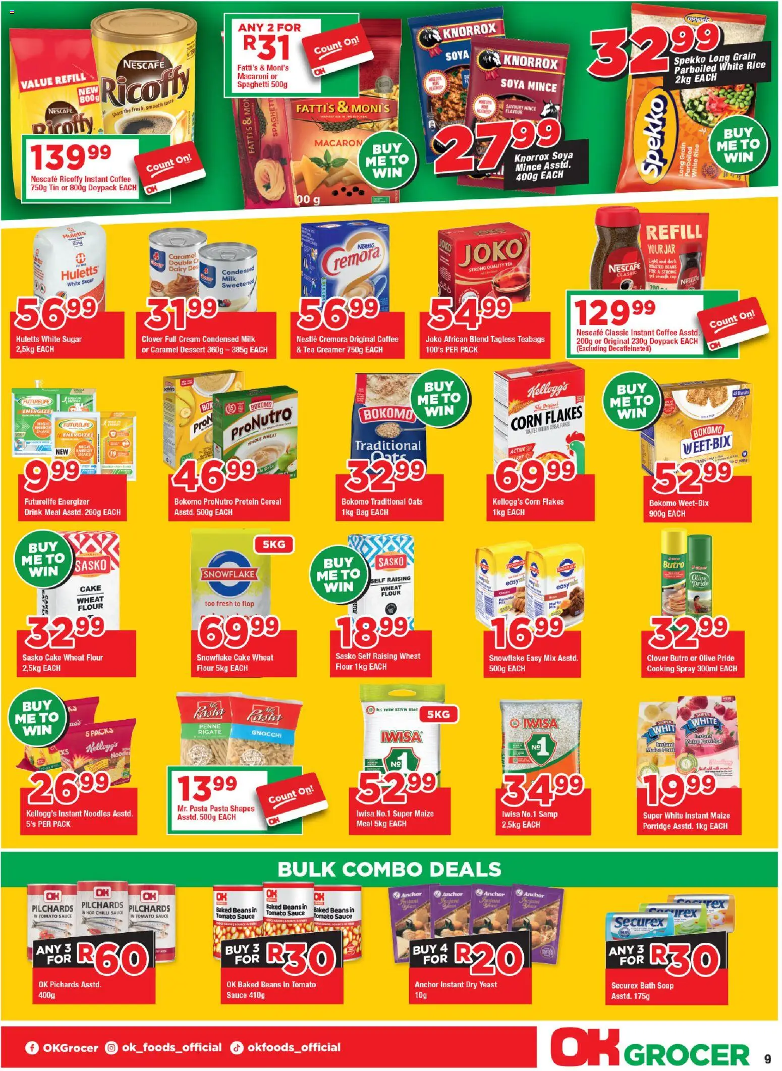 New OK Foods catalogue – valid from 21.01.2026 | Page: 9 | Products: Boots, Bath, Condensed milk, Caramel