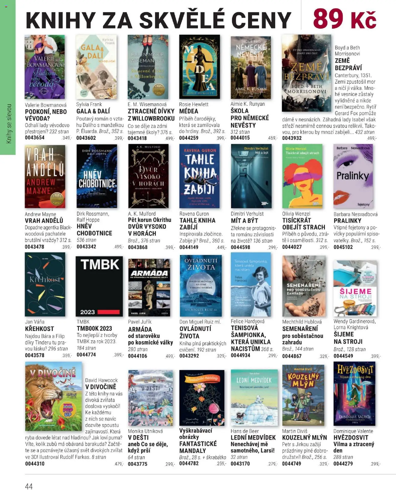 Knižní klub leták od 01.03.2026 | Strana: 44 | Produkty: Kniha, Ryba, Chobotnice, Vana