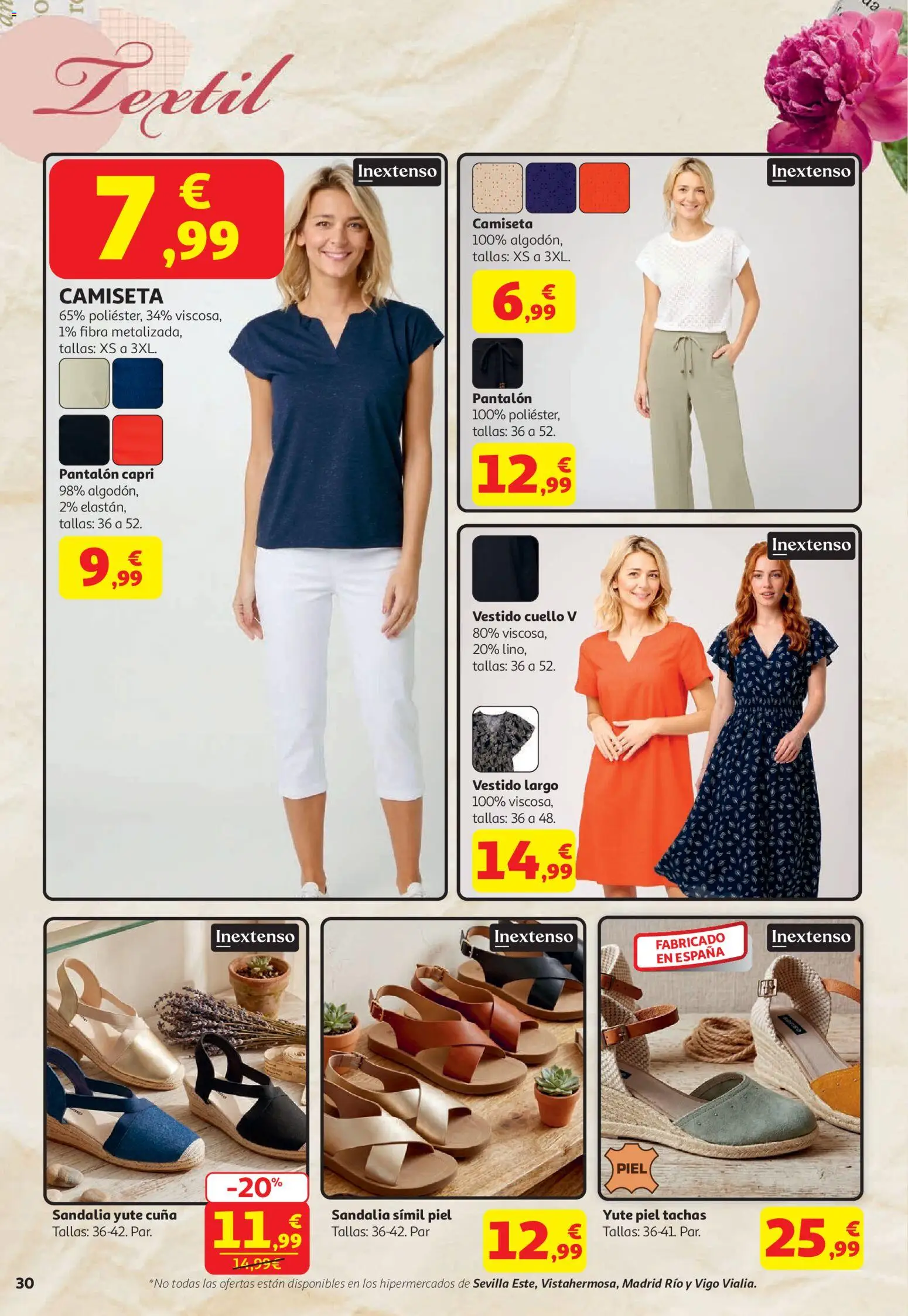 Alcampo HP Unico │ válido desde el 21.04.2026 | Página: 30 | Productos: Vestido largo, Pantalón capri, Cuna