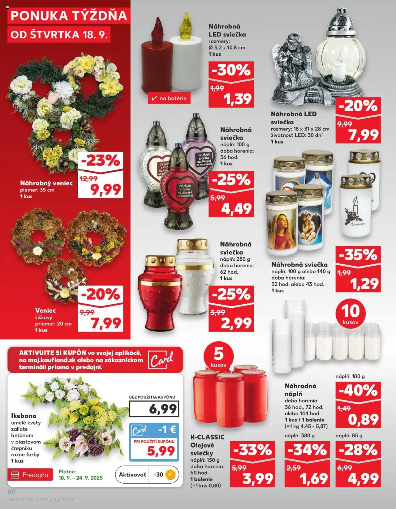 Kaufland SK akciós ujság - amely érvényes a következő dátumtól: 18.09.2025 | Oldal: 60