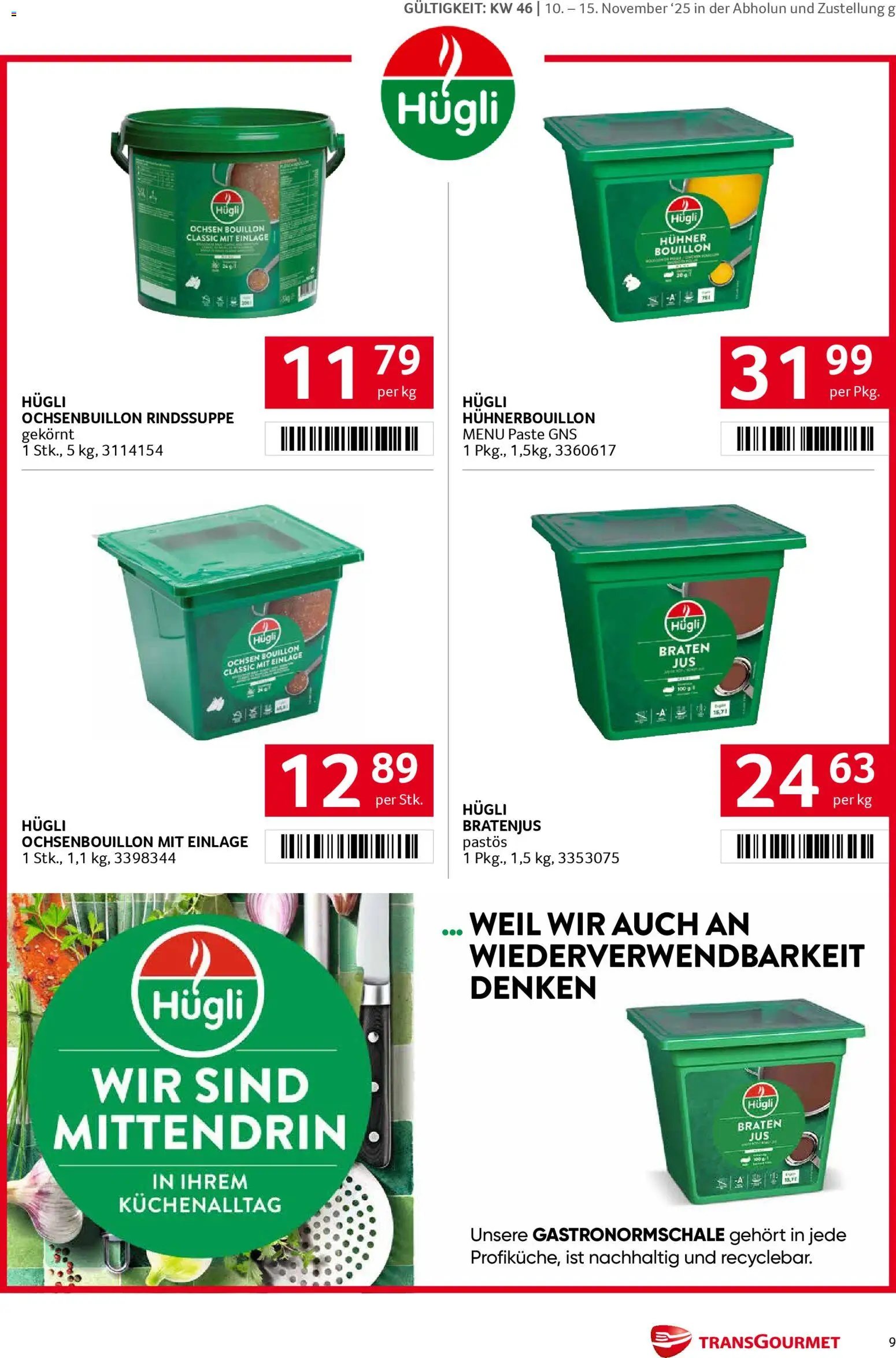 Transgourmet  Markenfestwoche gültig ab 10.11.2025 | Seite: 9