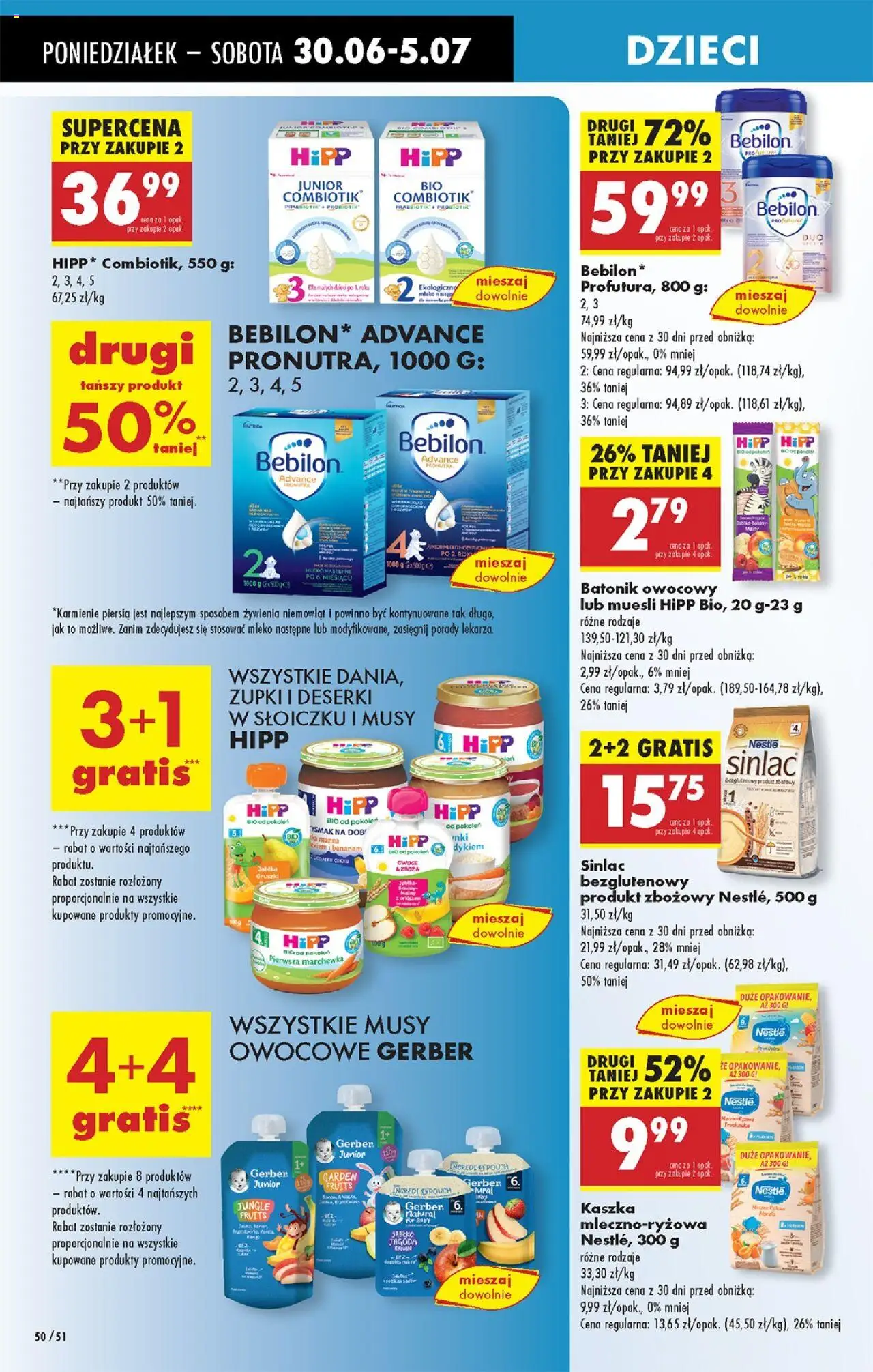 Biedronka gazetka od 30.06.2025 | Strona: 66 | Produkty: Mleko modyfikowane, Mleko, Jabłka, Marchewka