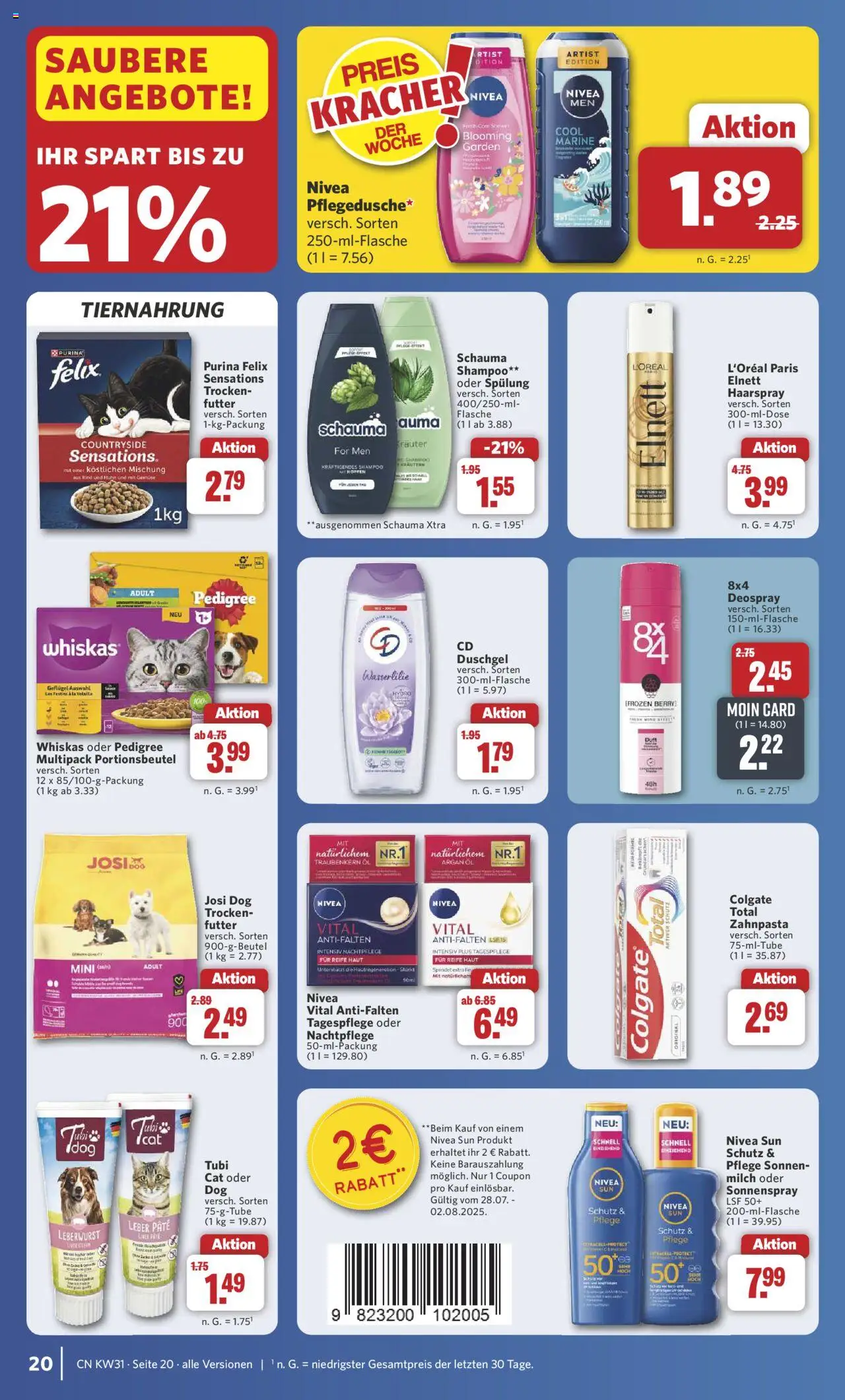 Combi Prospekt 	 - gültig ab dem 28.07.2025 | Seite: 27 | Produkte: Duft, Shampoo, Haarspray, Zahnpasta